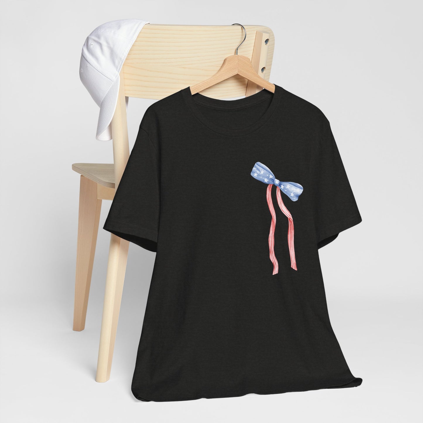Land of the Free Tee with Bow | Perfect for all of America's Holidays
