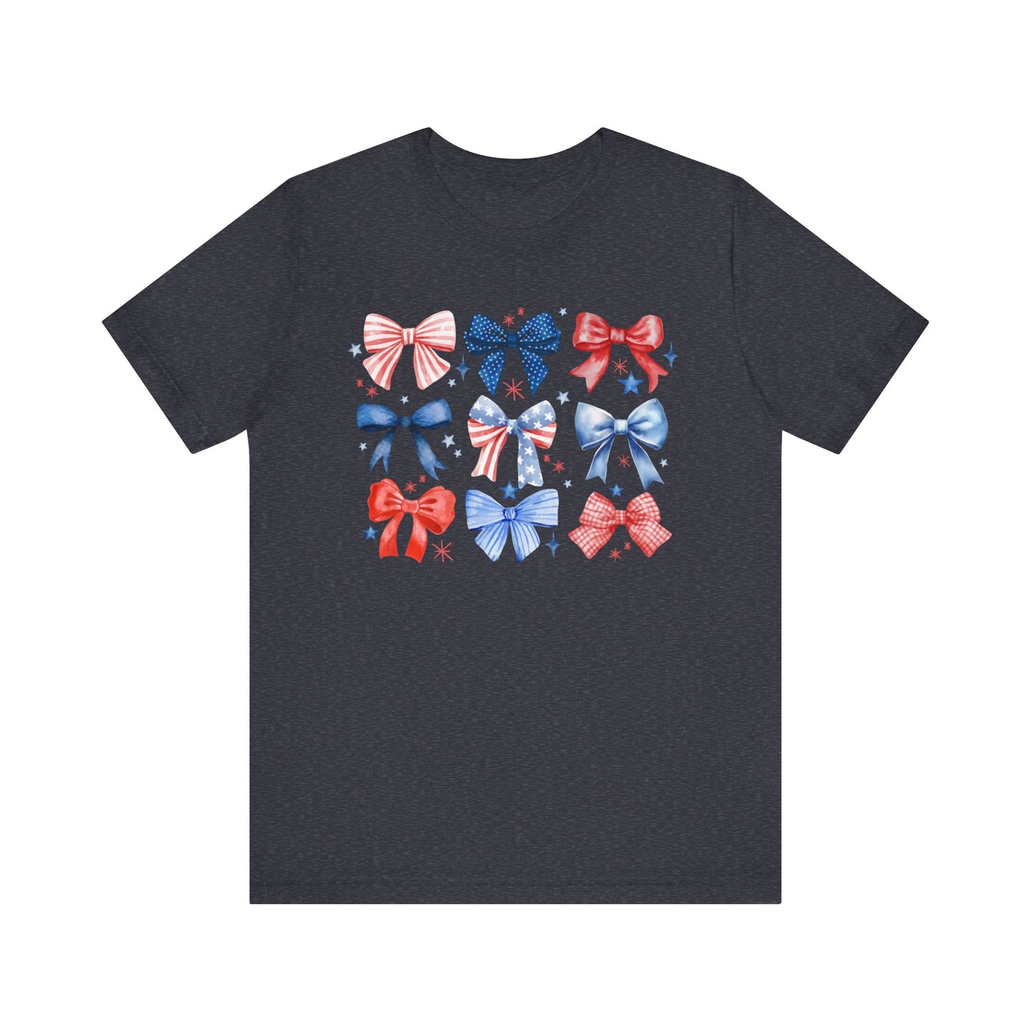 Patriotic Bow Print Tee - Holiday
