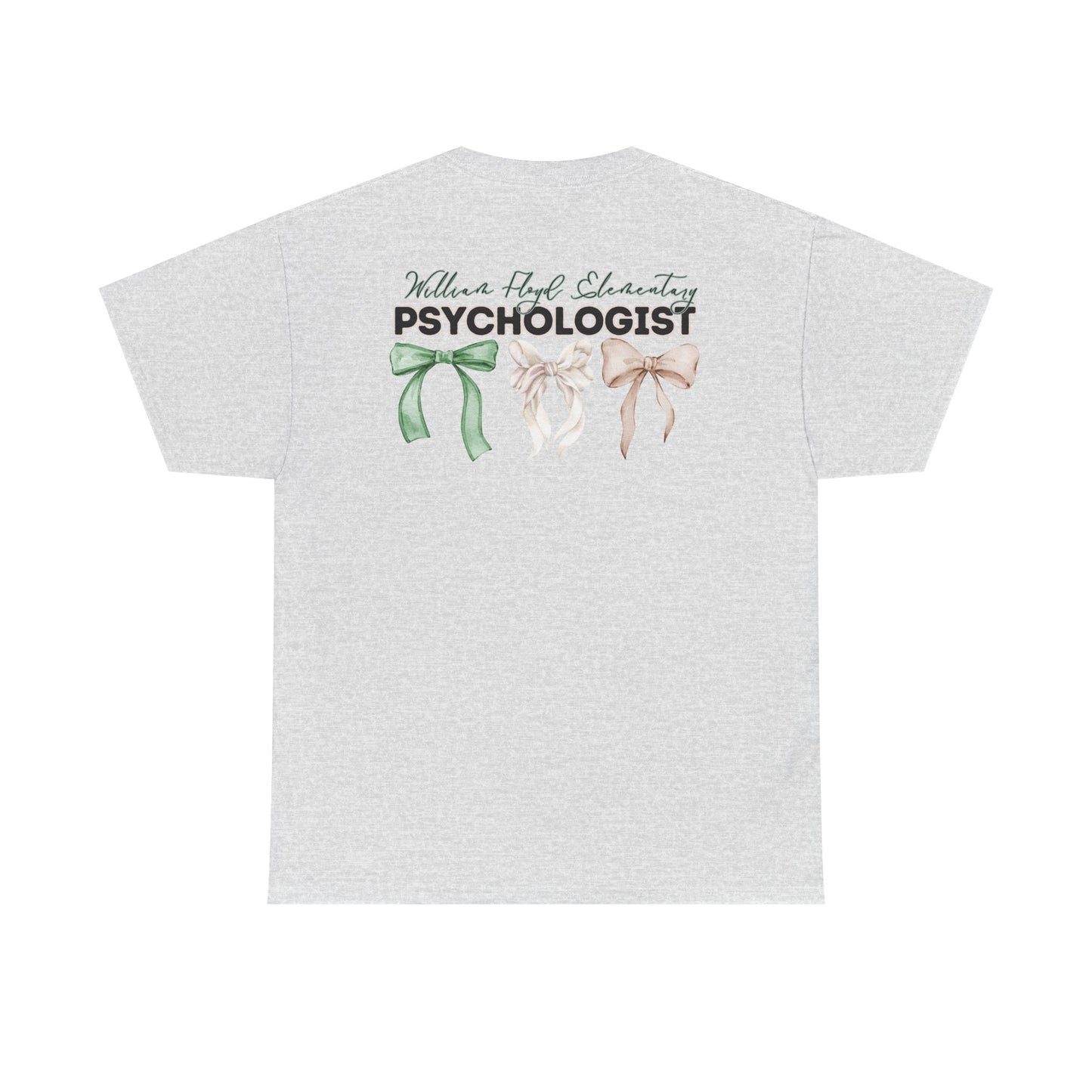 WFE Psychologist and Bows- Unisex Heavy Cotton Tee with Bow Design
