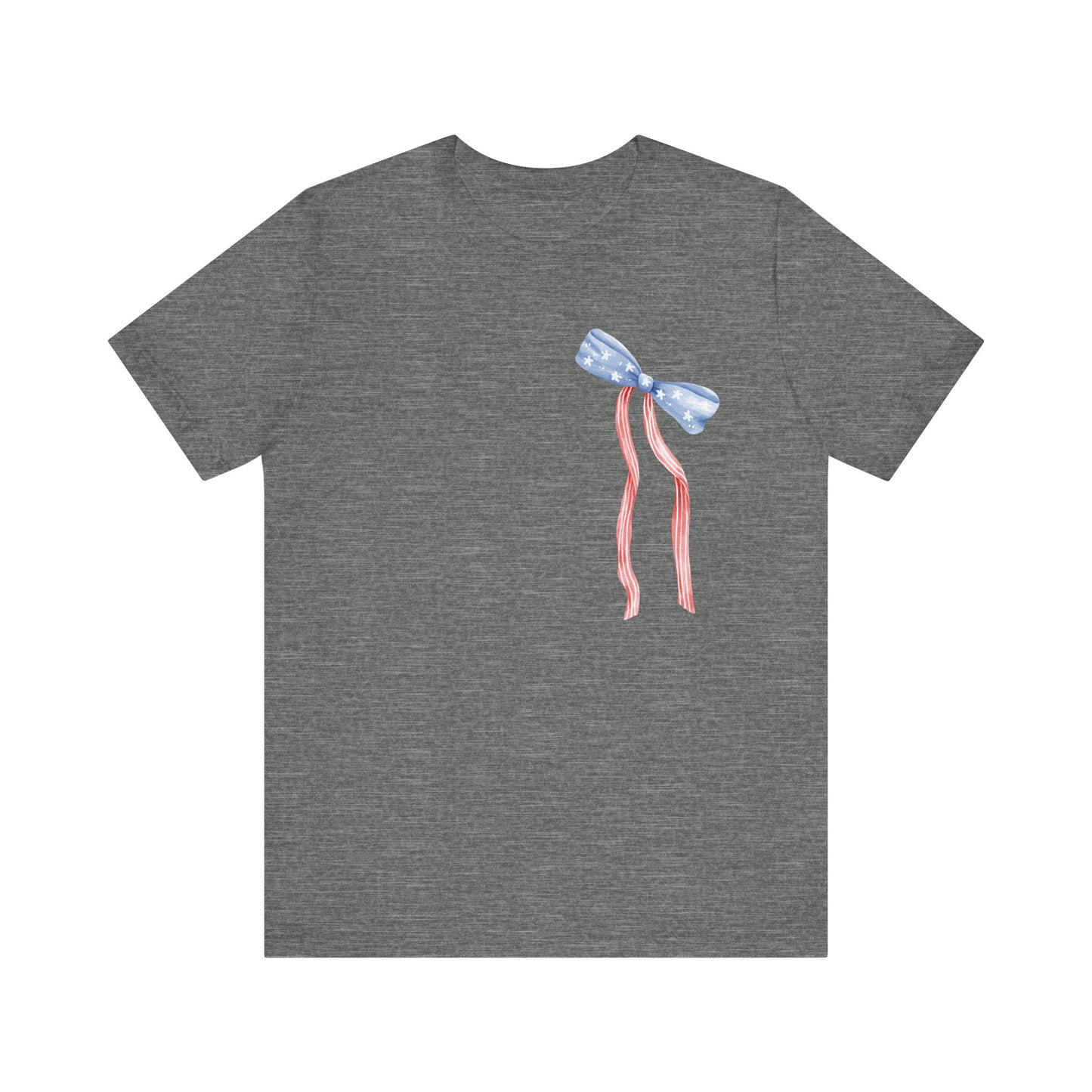 Land of the Free Tee with Bow | Perfect for all of America's Holidays