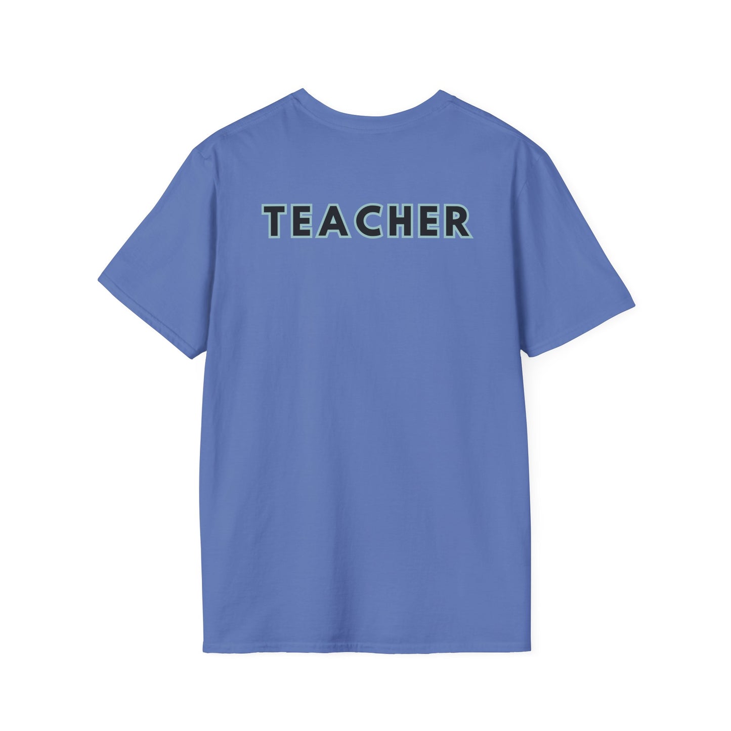 Little Leaders Teacher w/ Backpack Design Unisex Softstyle T-Shirt