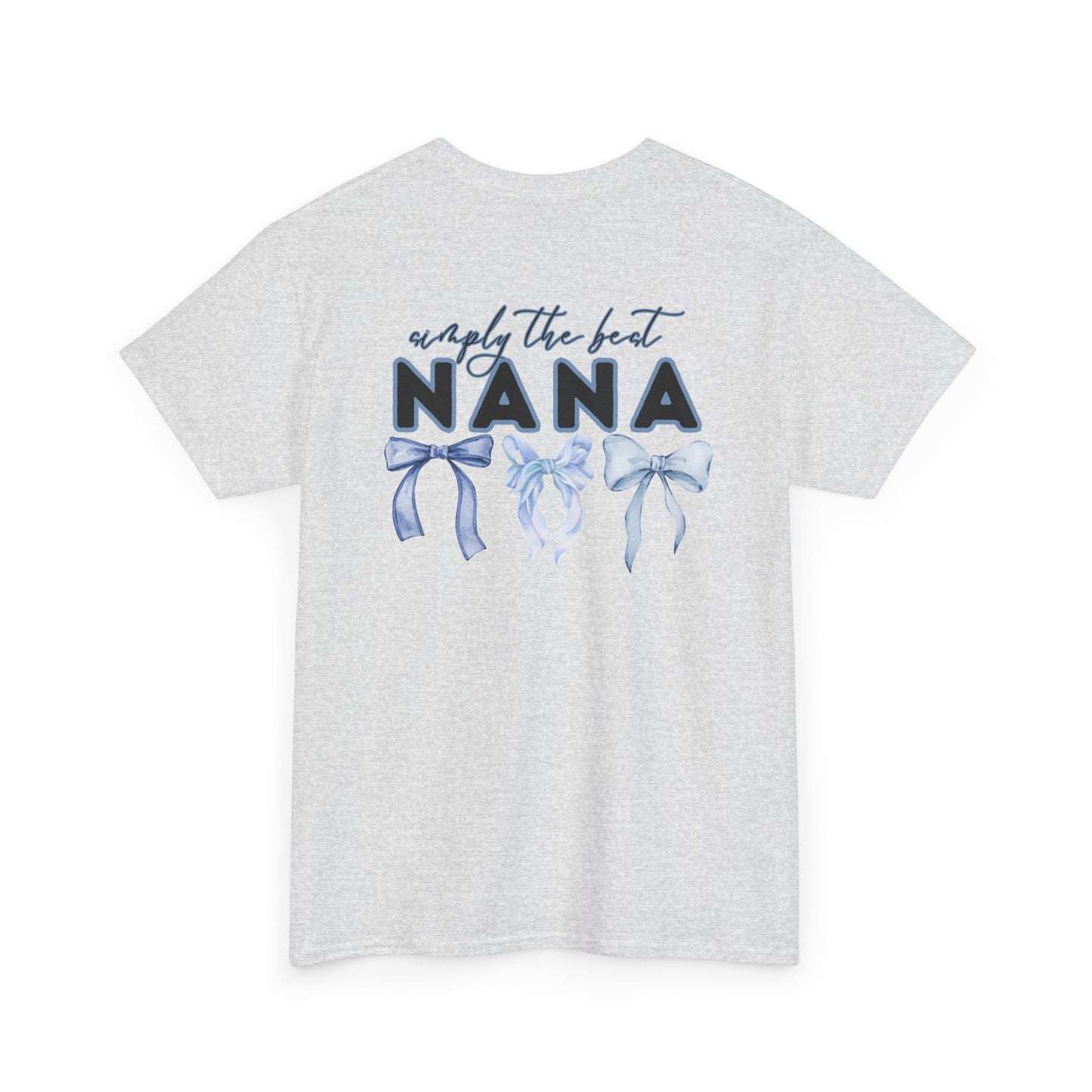 Nana Blue Bow Unisex Heavy Cotton Tee - Simply the Best