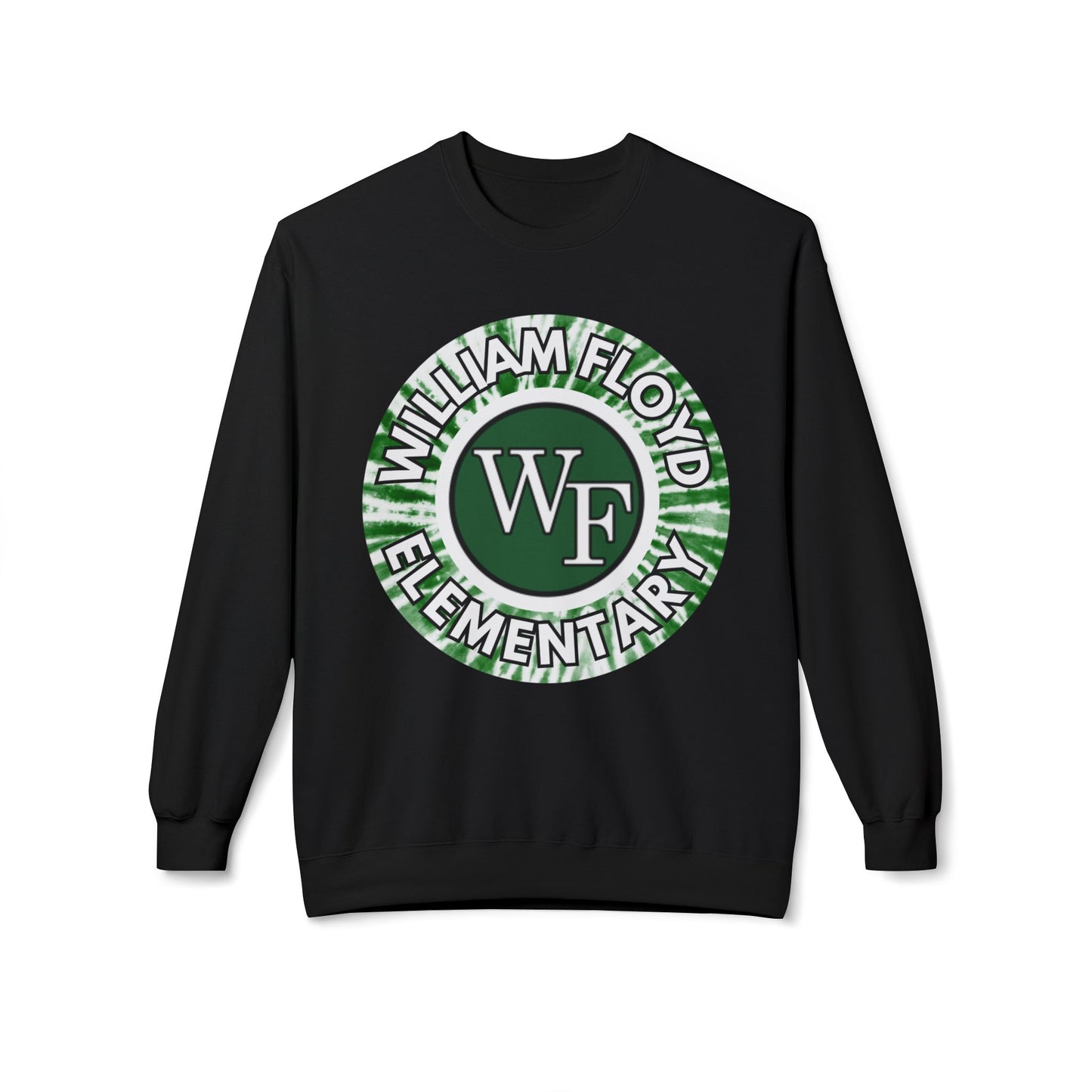 WFE Tie Dye Logo- Fleece Crewneck Sweatshirt
