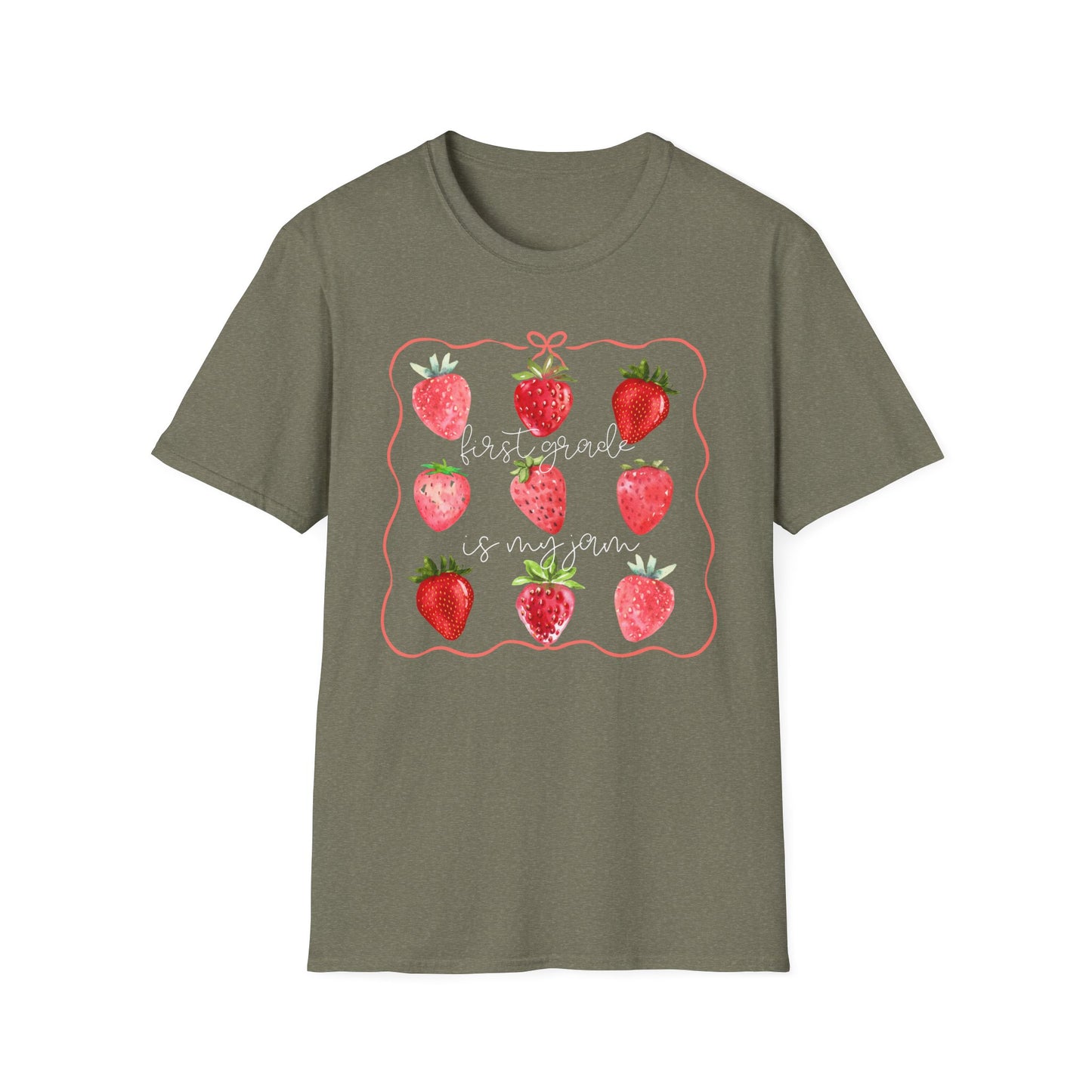 1st Grade is my Jam- Unisex Softstyle T-Shirt- Back to School