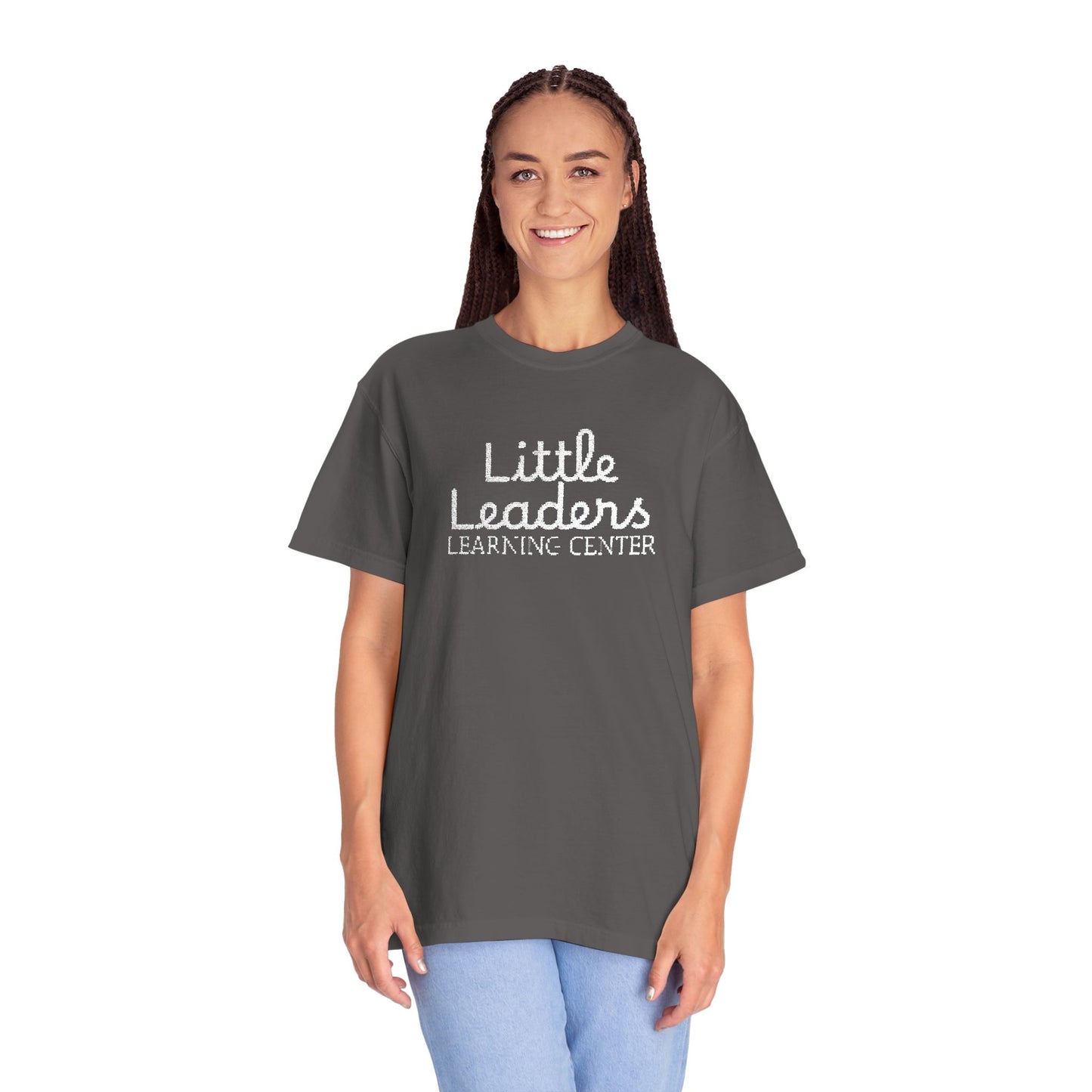 Little Leaders Full Embroidered Unisex Garment-Dyed T-Shirt