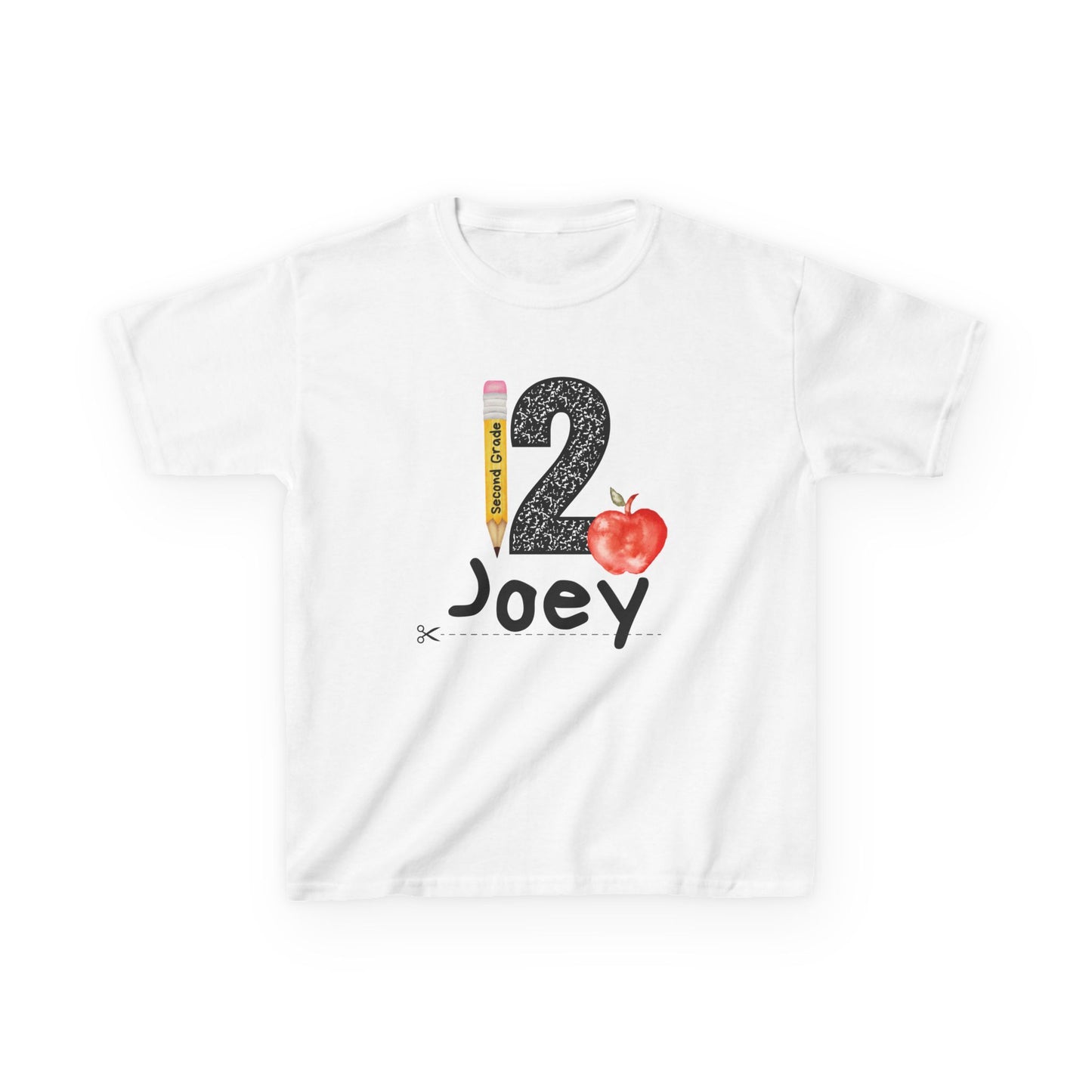 2nd Grade- Personalized Kids Tee - Back to School