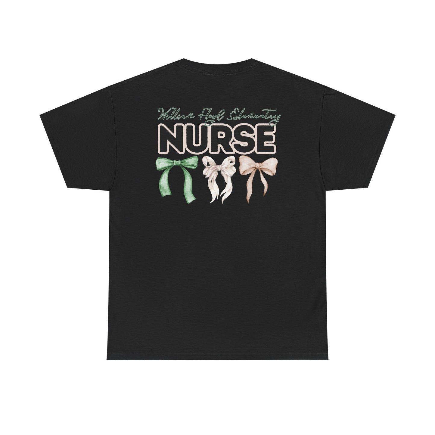 WFE Nurse and Bows- Unisex Heavy Cotton Tee with Bow Design