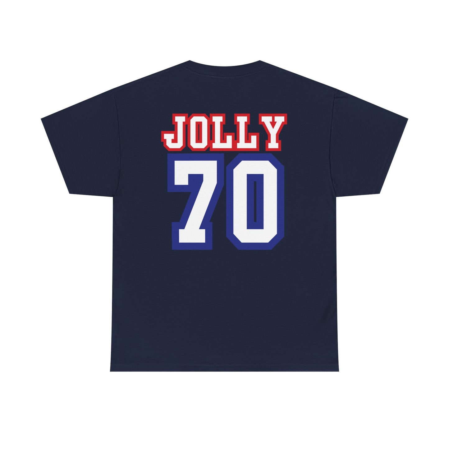 Custom- Jolly- Grandpa's Biggest Fan Unisex Heavy Cotton Tee - Patriotic Family Shirt