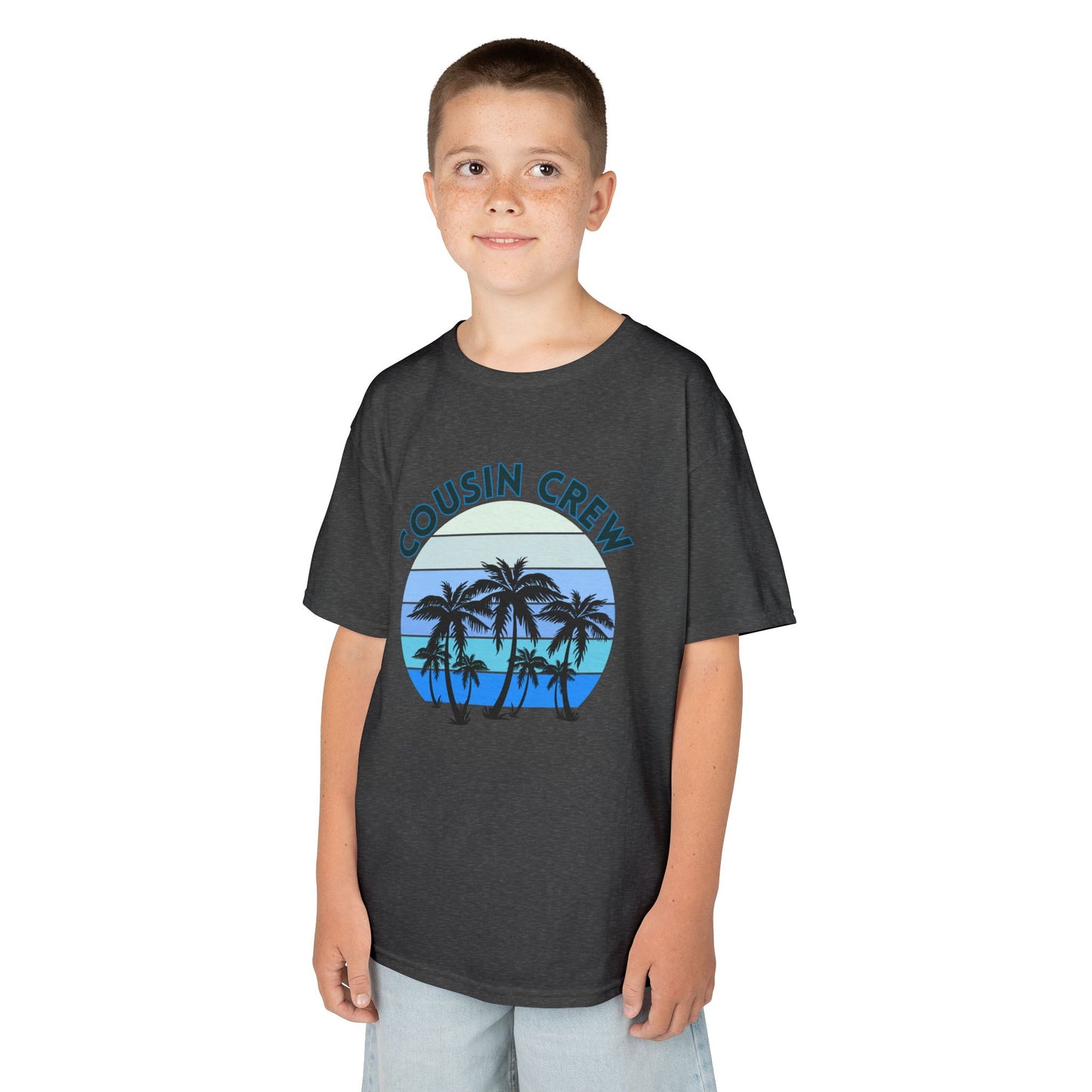 Cool Cousin Crew Kids Tee - Summer Fun, Family Gatherings, Beach Days, Mini Collection