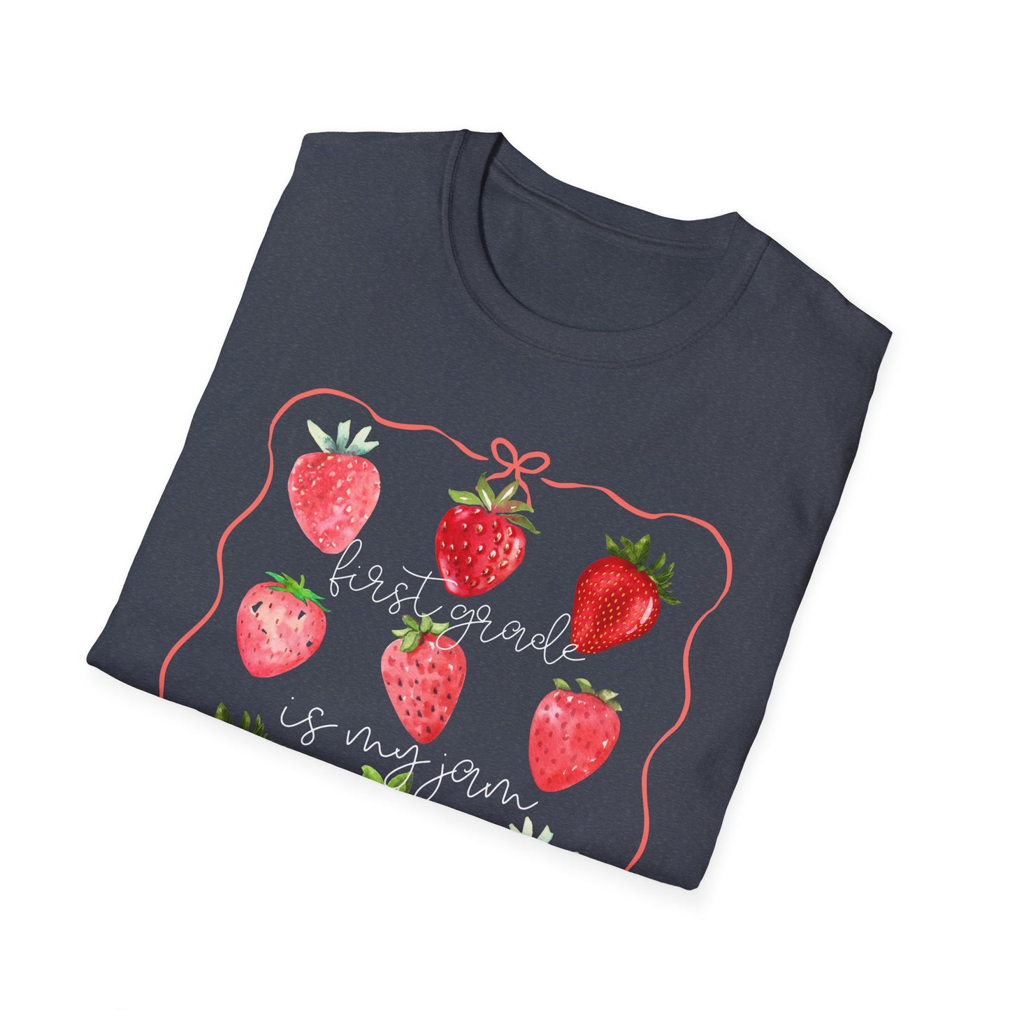1st Grade is my Jam- Unisex Softstyle T-Shirt- Back to School