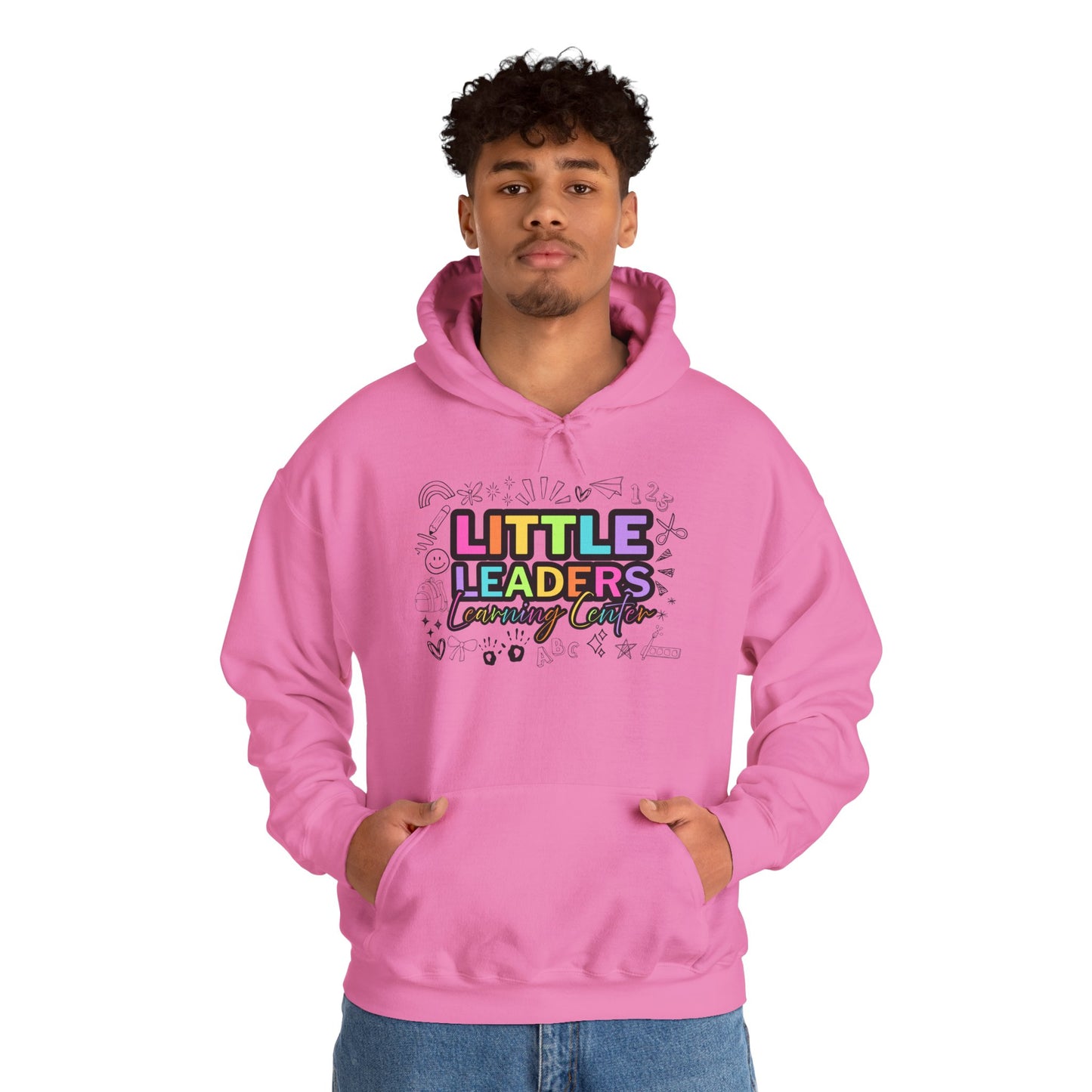 Little Leaders Doodle Design Hoodie - Cozy Unisex Sweatshirt