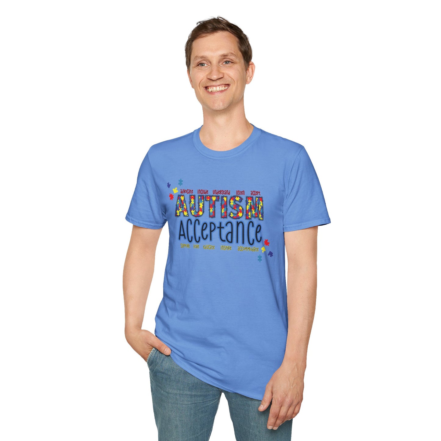 Autism Acceptance Puzzle Piece Sweatshirt — Awareness Collection
