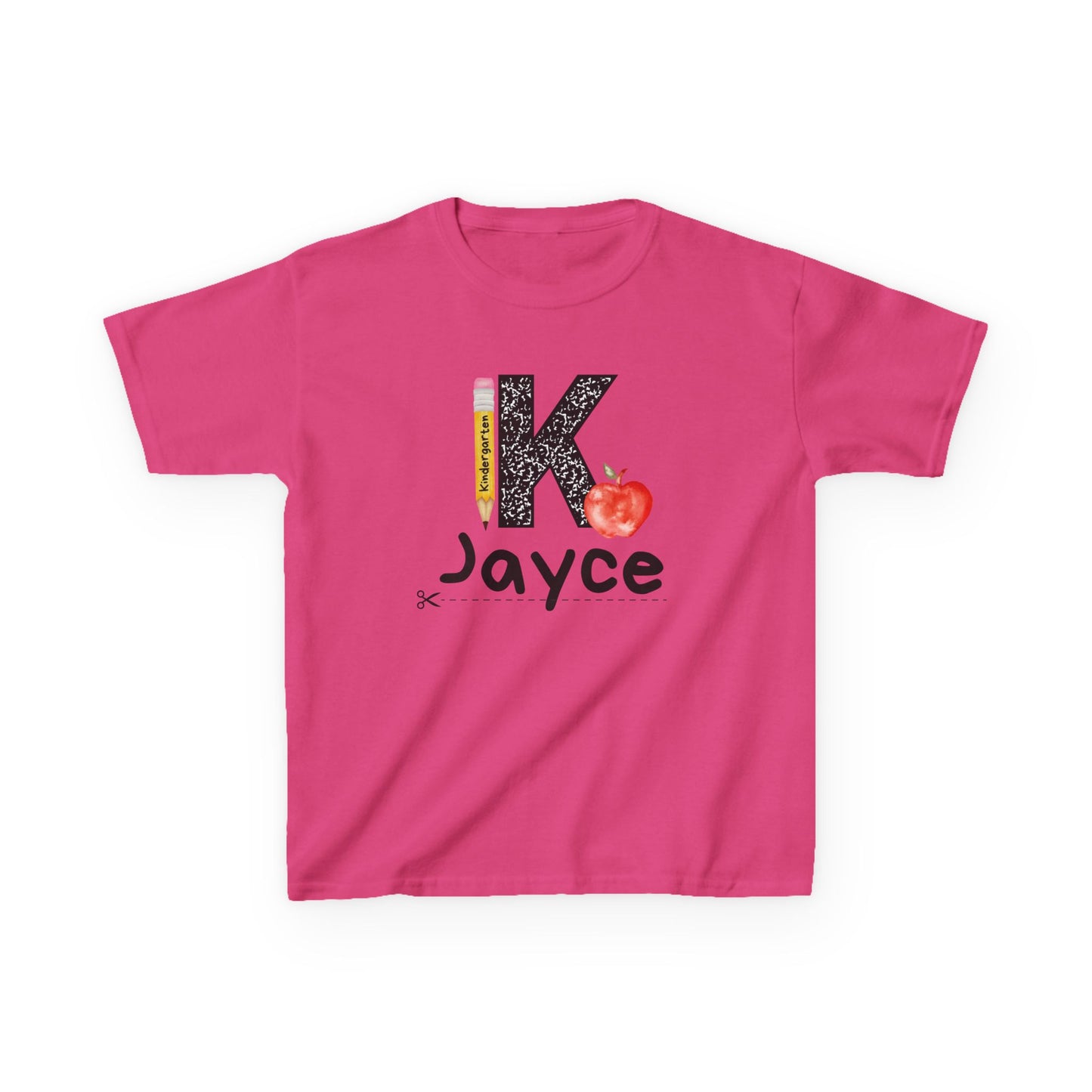 Jayce- Kindergarten- Personalized Kids Tee - Back to School