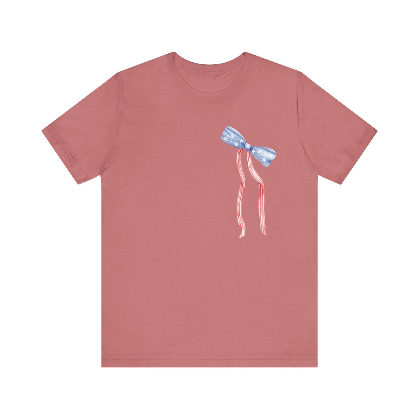 Land of the Free Tee with Bow | Perfect for all of America's Holidays
