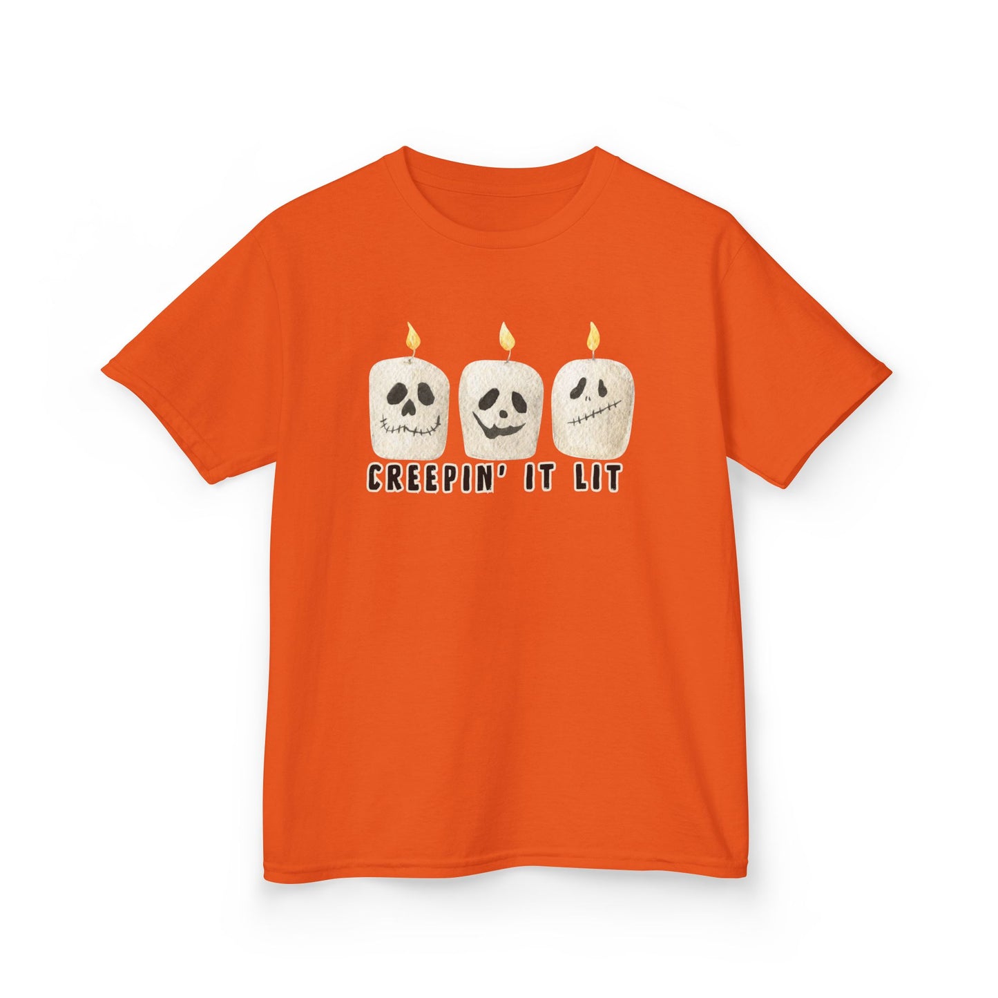 Creepin' It Lit Kids Tee, Halloween Shirt for Kids