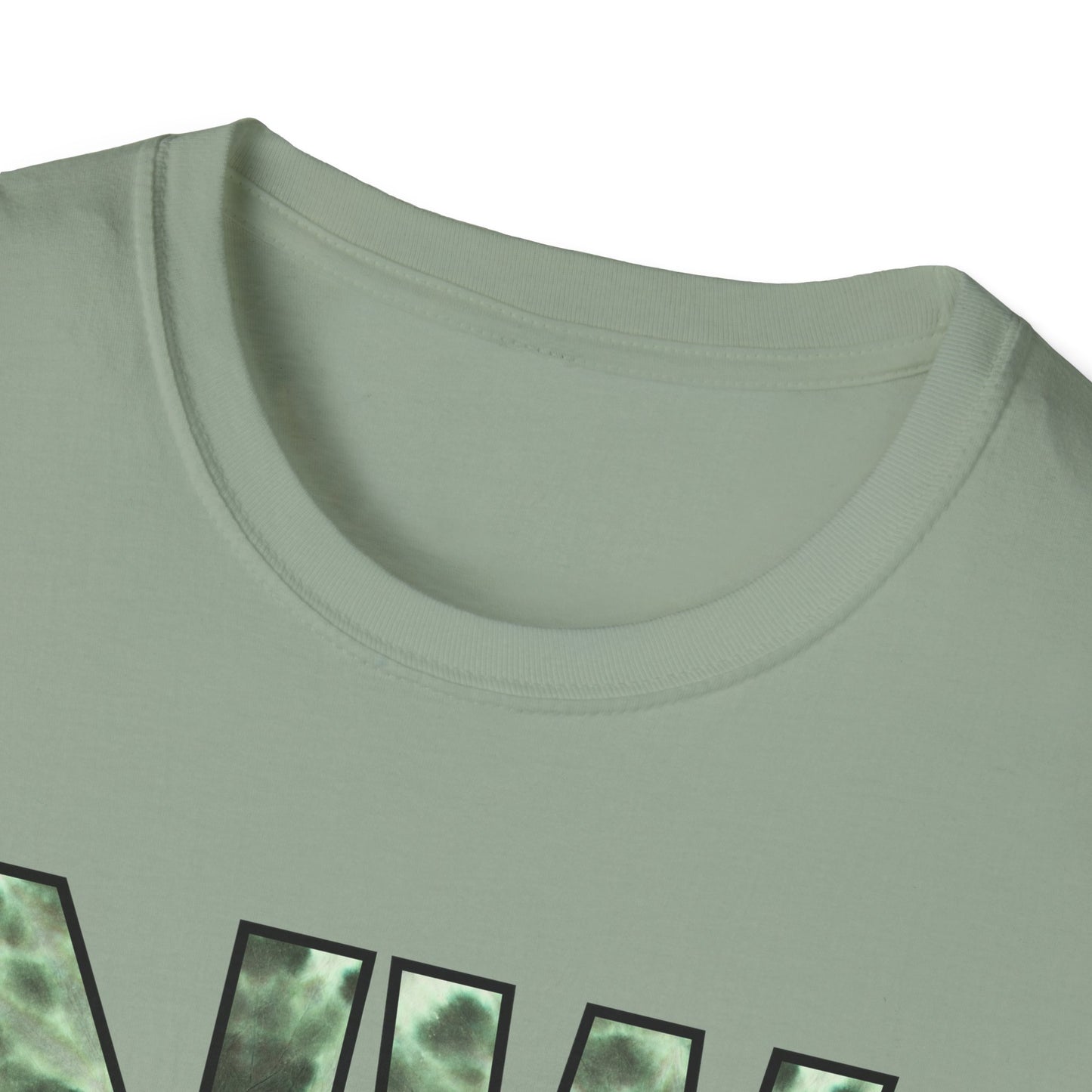 Tie Dye Woodhull Stylish Unisex Softstyle T-Shirt with Woodhull Elementary Design