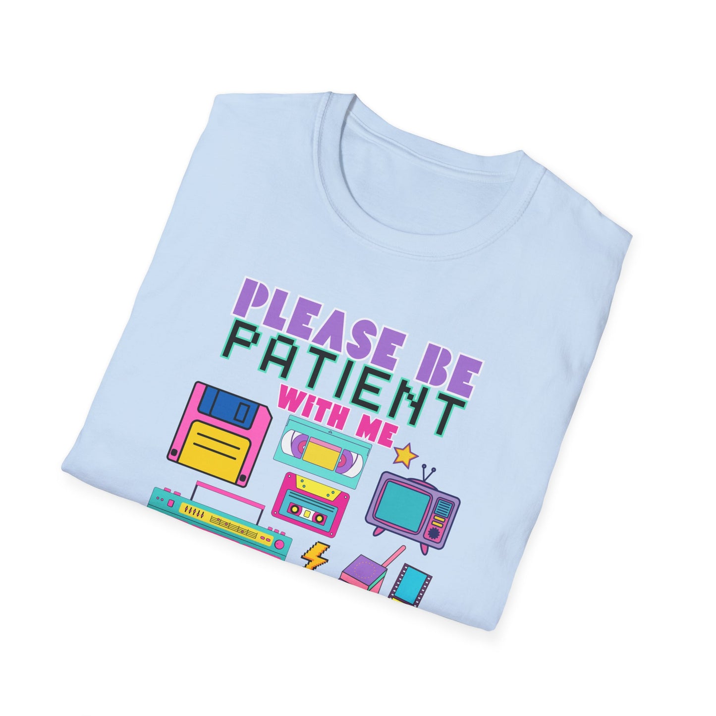 Retro 90's T-Shirt - Please Be Patient, Teacher Vintage- Unisex Graphic Tee