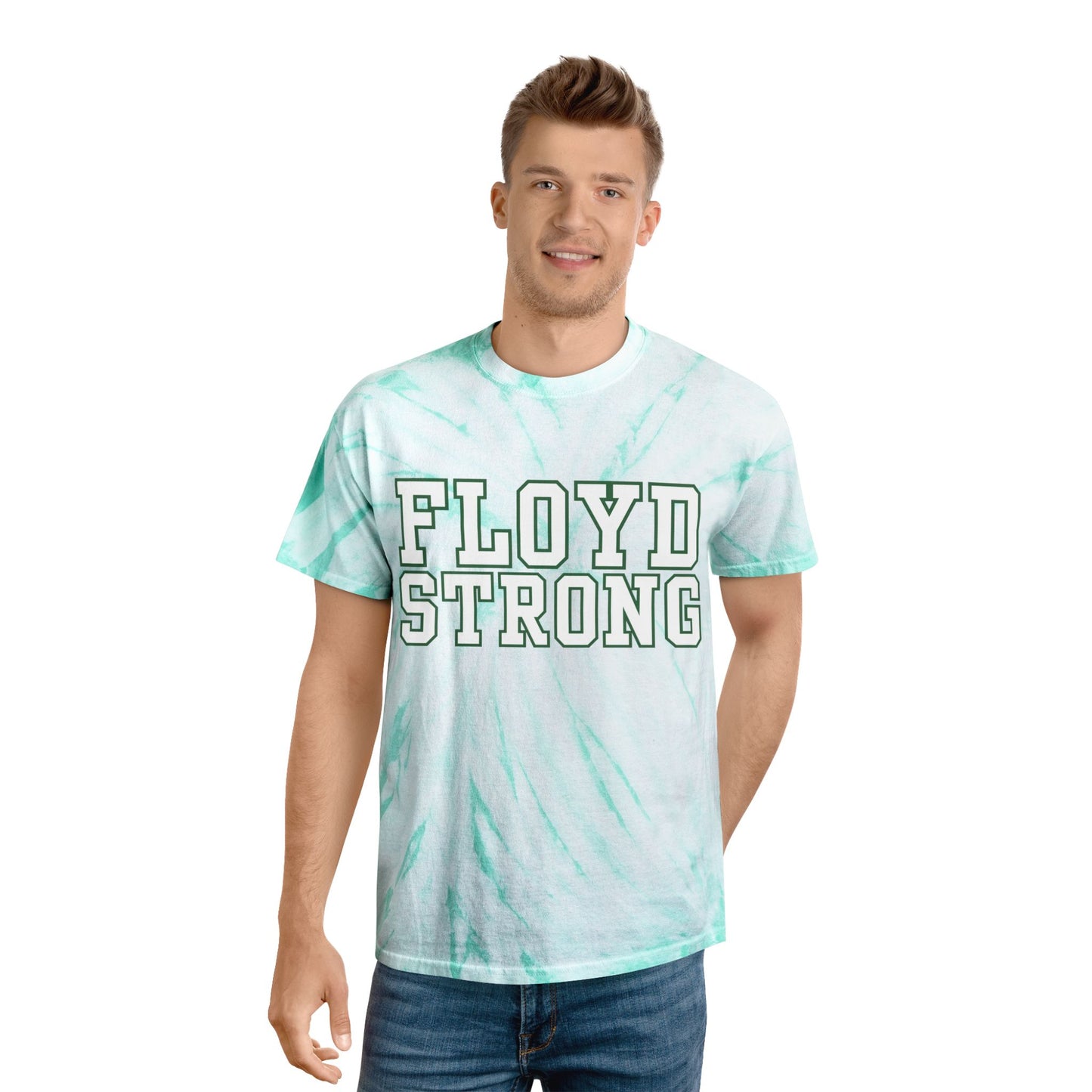 Floyd Strong Tie-Dye Tee - Bright Yellow Cyclone T-Shirt for Positive Vibes
