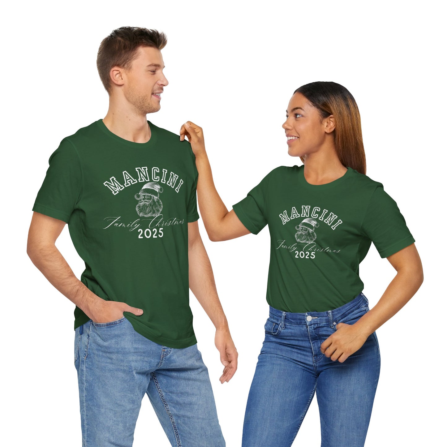 FAMILY CHRISTMAS- SANTA- Unisex Jersey Short Sleeve Tee