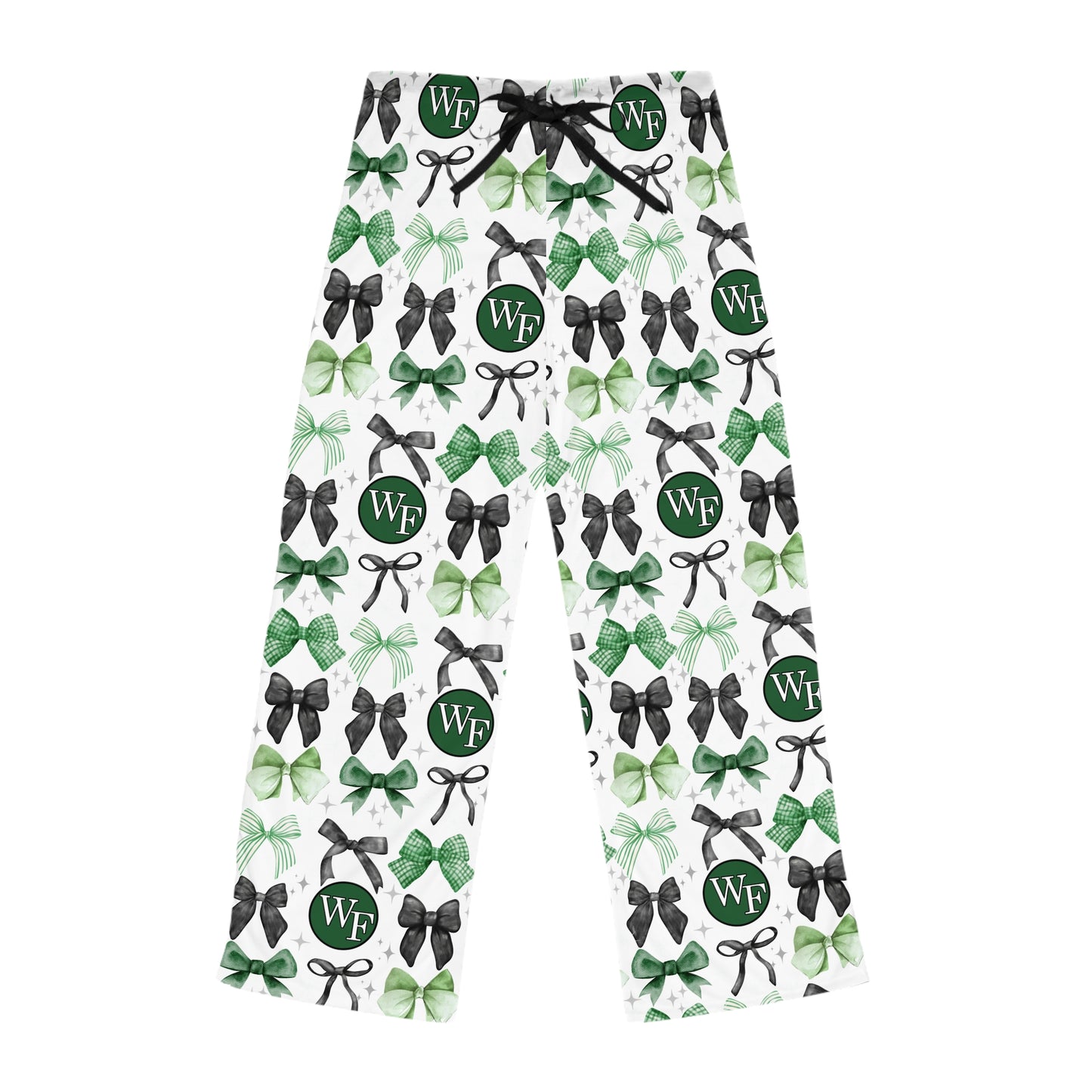 Floyd Strong Green Bow Design Chic Women's Pajama Pants  - Perfect for Cozy Nights and Pajama Days