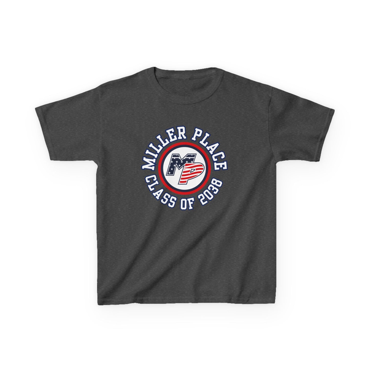 Miller Place Class of 2038 Kids Heavy Cotton Tee