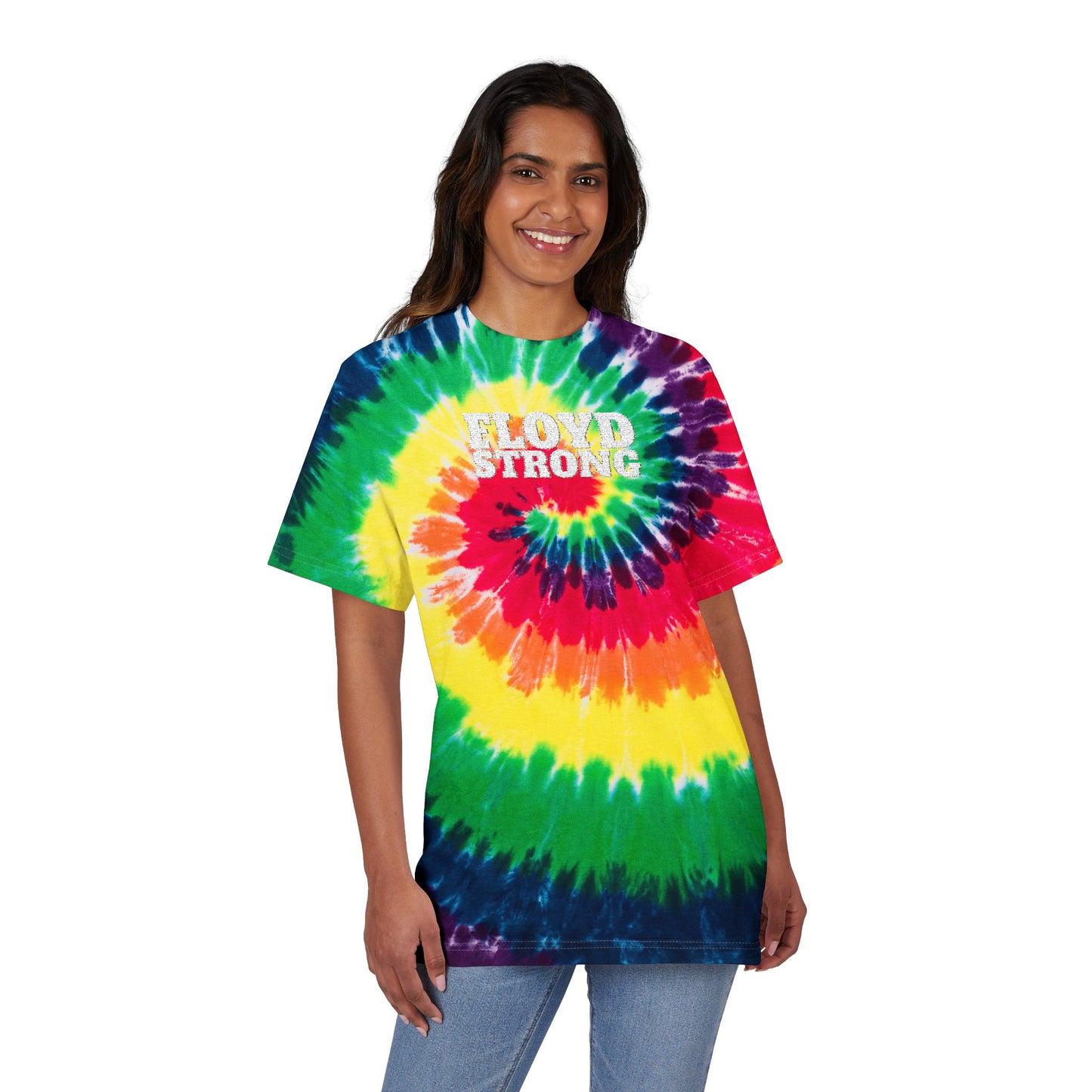FLOYD STRONG Tie-Dye T-Shirt -Embroidered