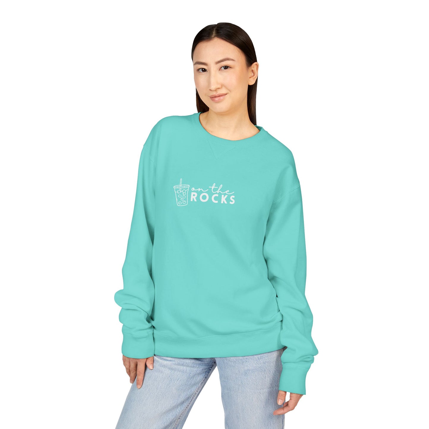 Coffee Lovers Garment Dyed Sweatshirt, Iced Coffee Club Apparel