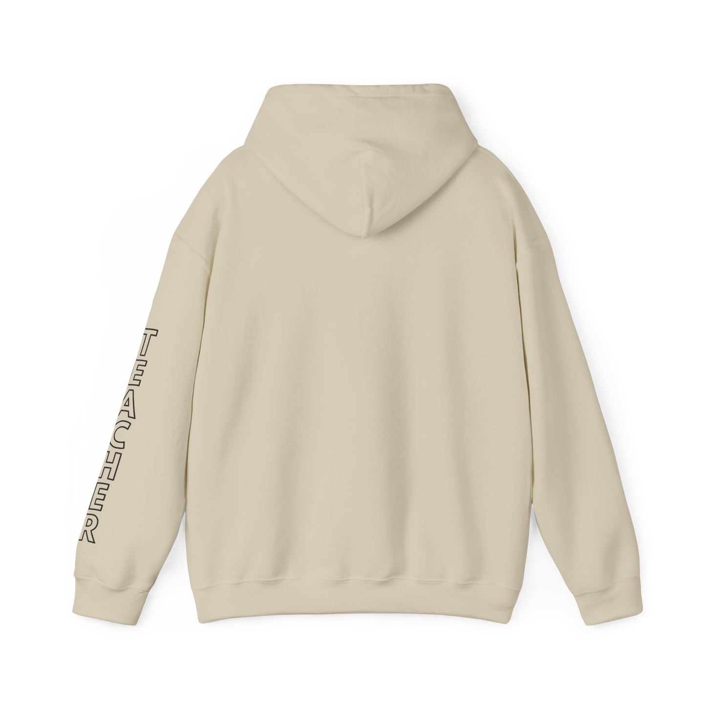 Little Leaders Teacher Simple Design Hoodie w/ Teacher on Sleeve - Cozy Unisex Sweatshirt