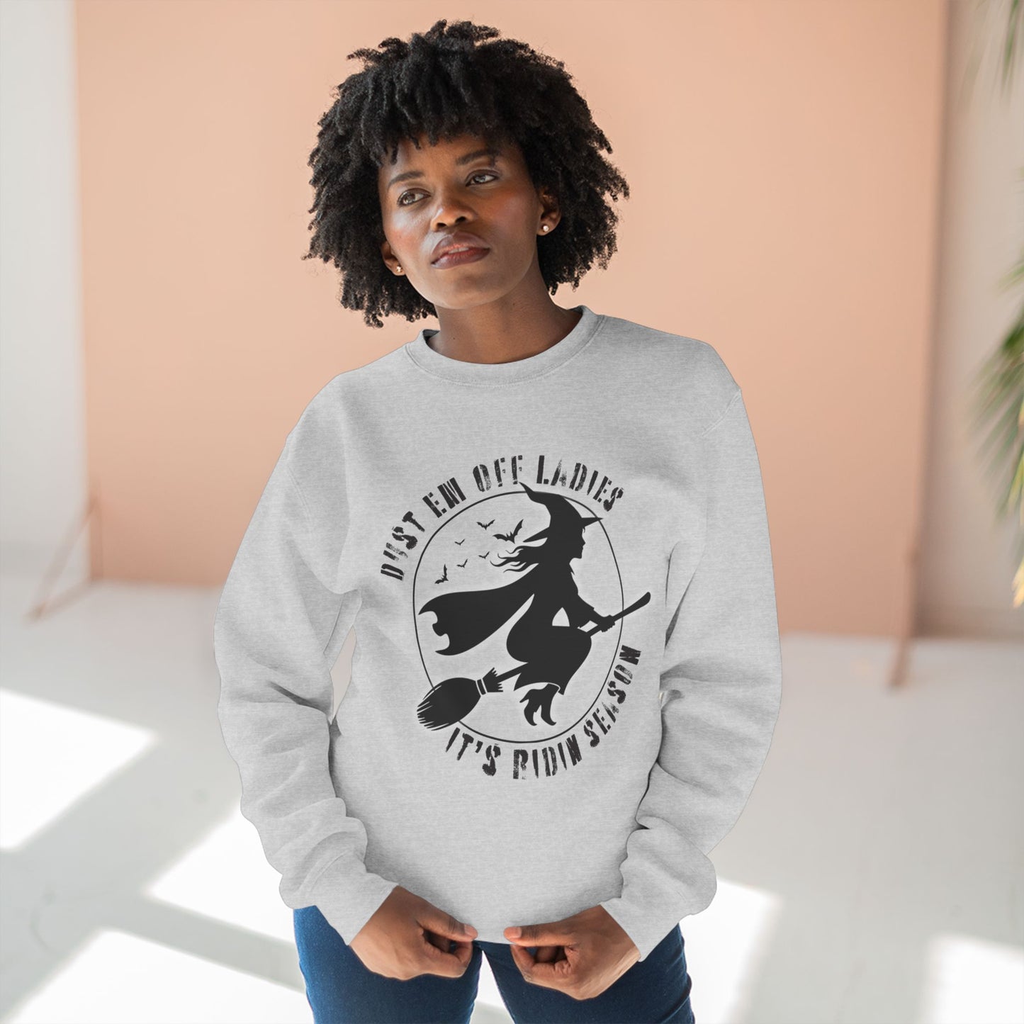Halloween Witch Sweatshirt, Cozy Unisex Crewneck