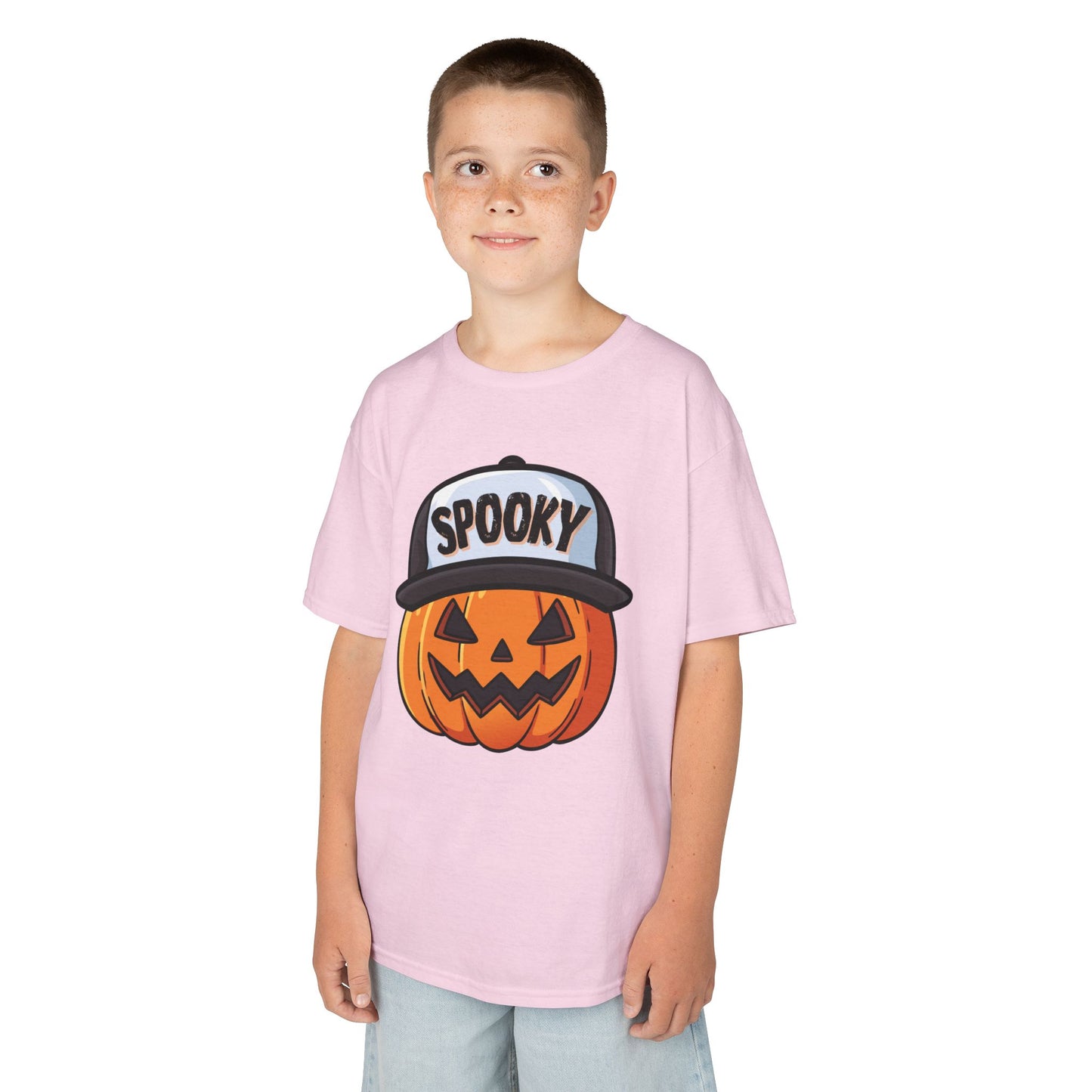 Spooky Pumpkin w/ Hat | Halloween | Kids Cotton™ Tee