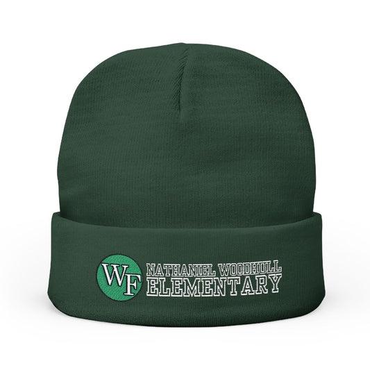 Woodhull Knit Beanie - Embroidered Warm Winter Hat