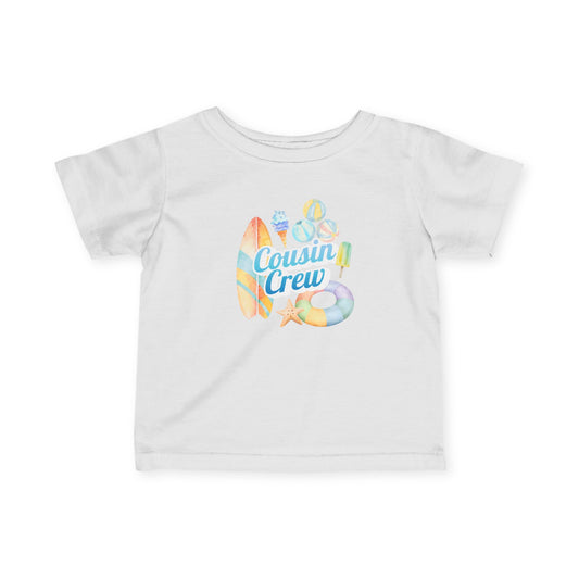 Cousin Crew Infant Tee, Cute Baby T-Shirt, Summer Vibes- Mini Collection