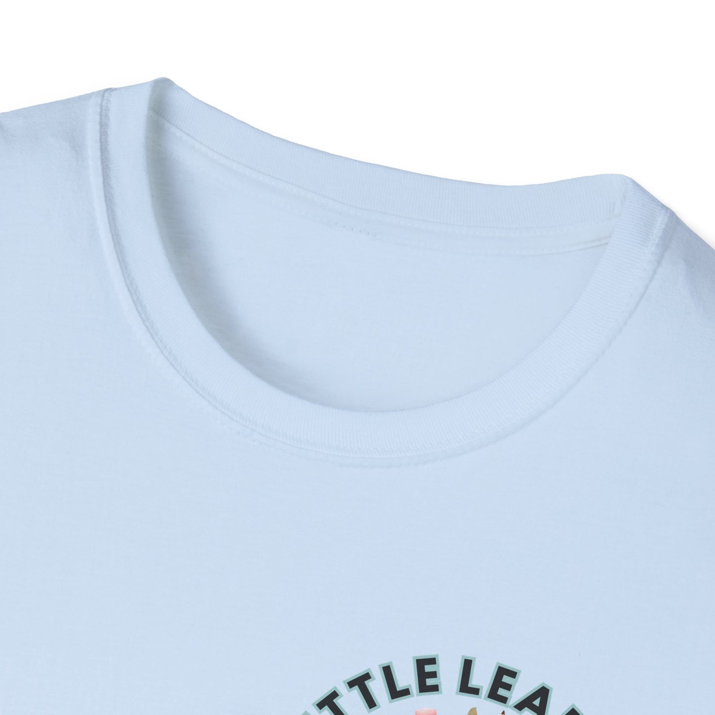 Little Leaders Teacher w/ Backpack Design Unisex Softstyle T-Shirt
