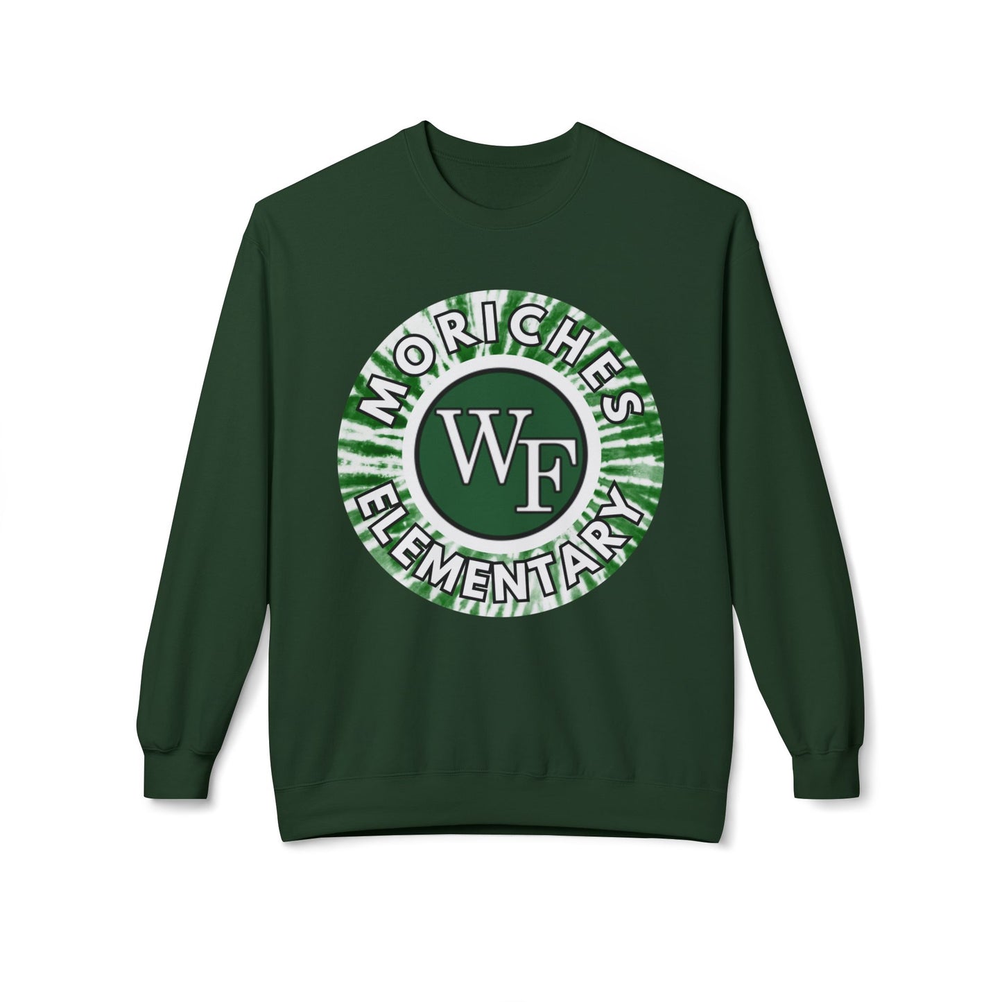 Moriches Tie Dye Logo-  Fleece Crewneck Sweatshirt