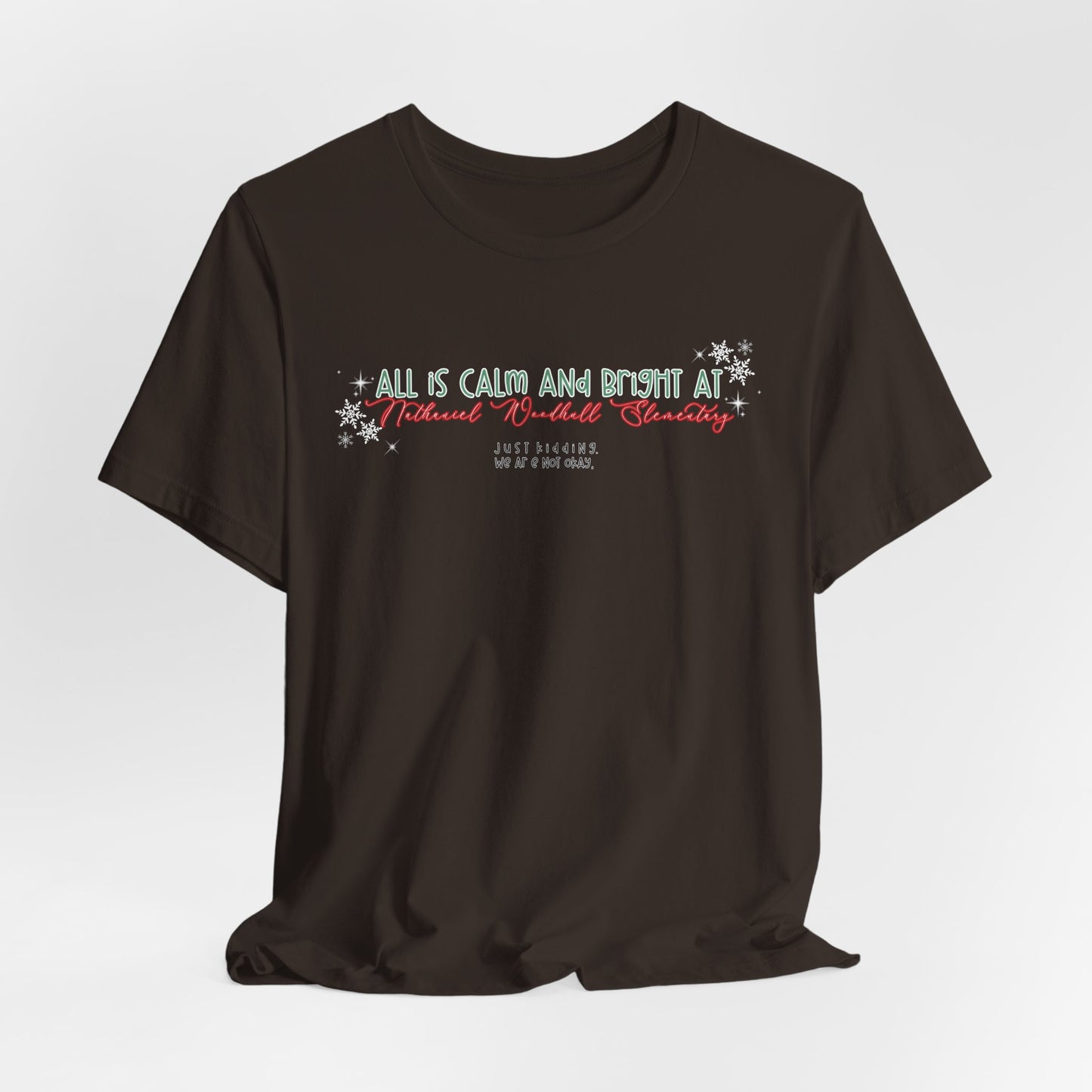 All is calm at Woodhull— Christmas Unisex T‑Shirt