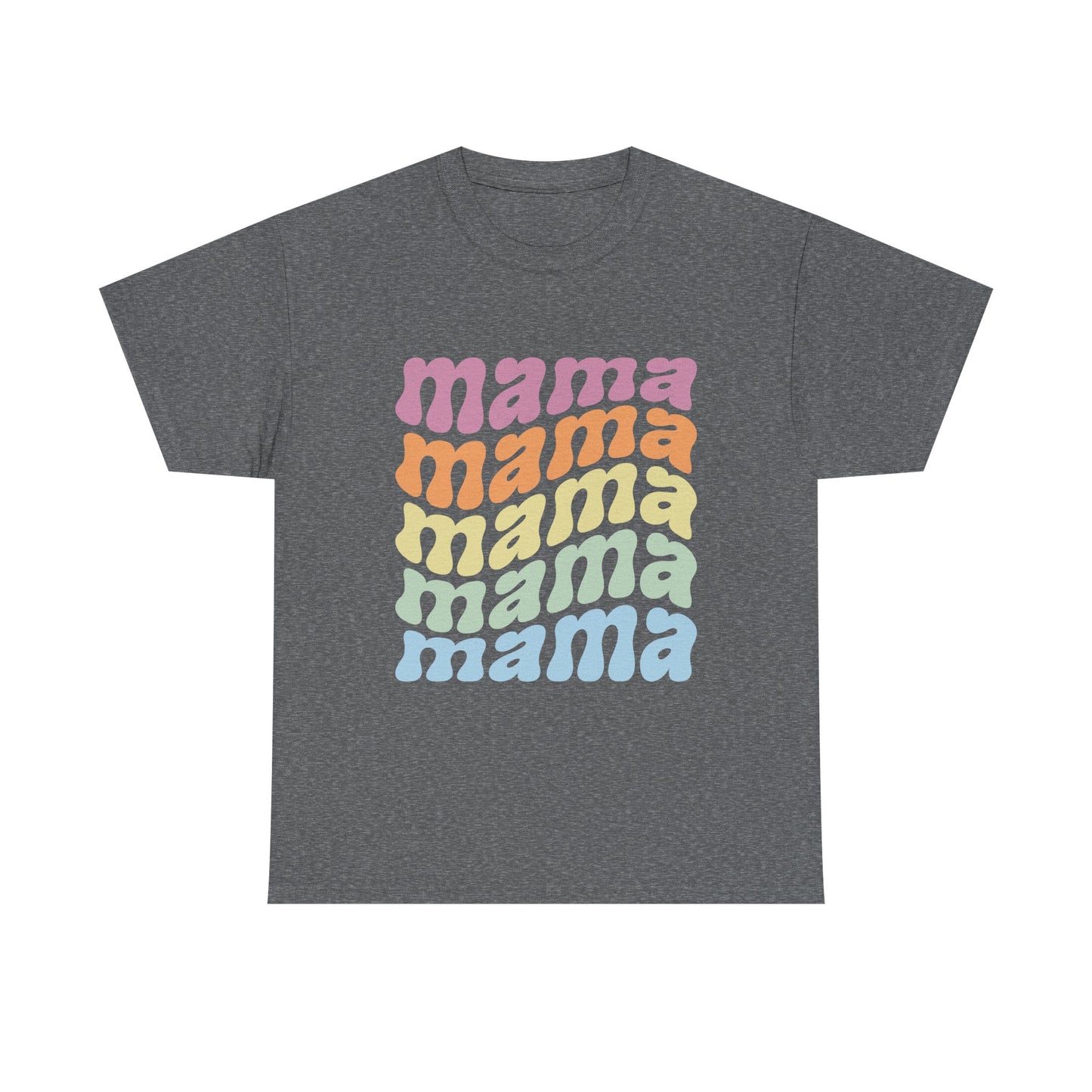 Retro Mama Unisex Heavy Cotton Tee - Colorful & Comfy