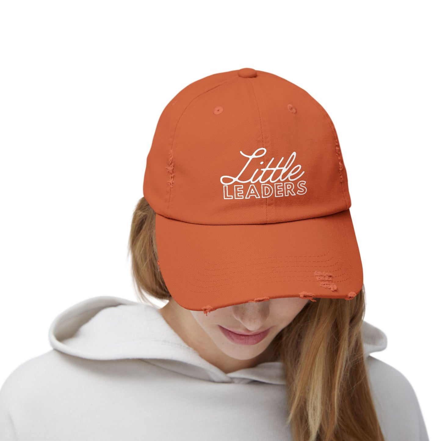 Little Leaders Unisex Distressed Baseball Cap