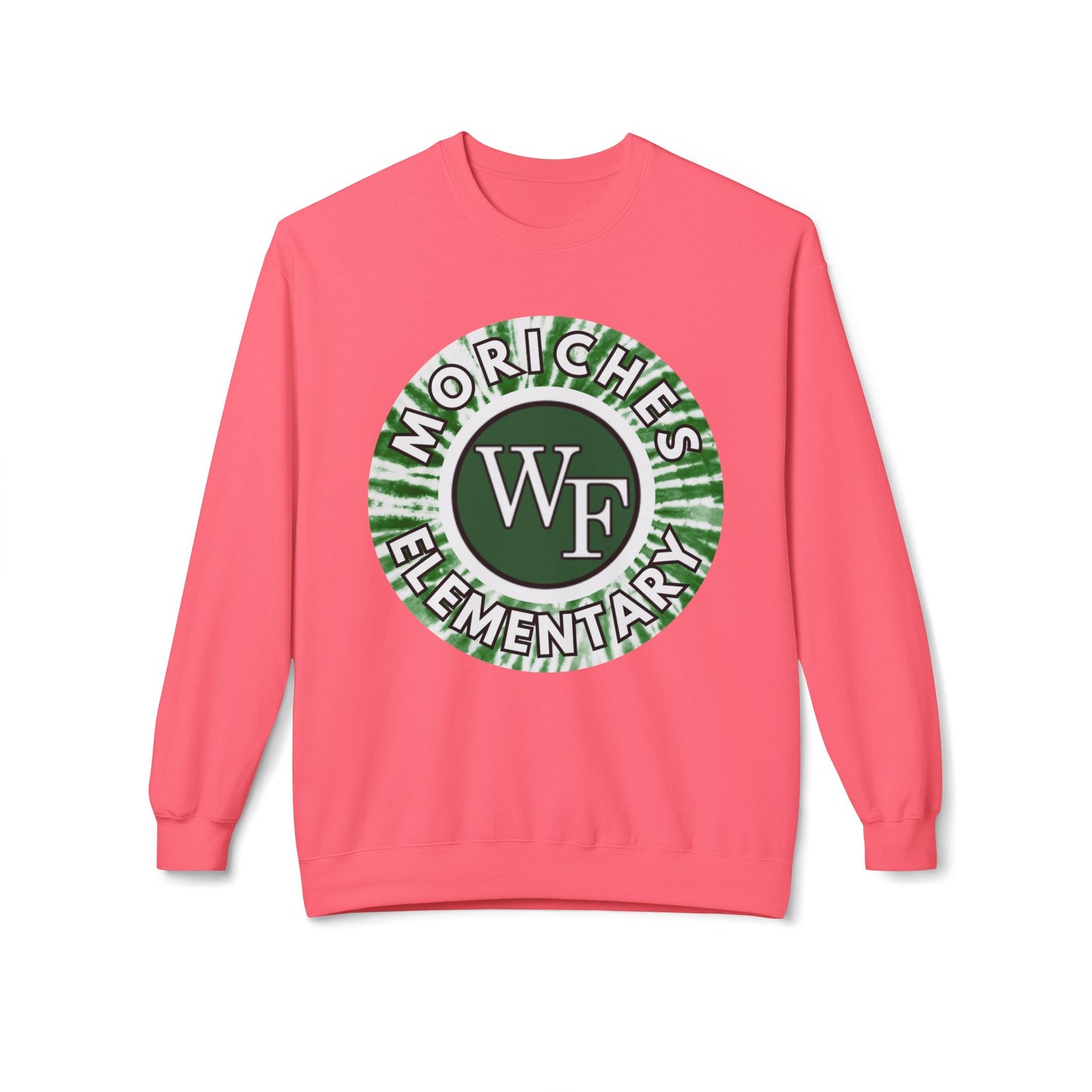 Moriches Tie Dye Logo-  Fleece Crewneck Sweatshirt