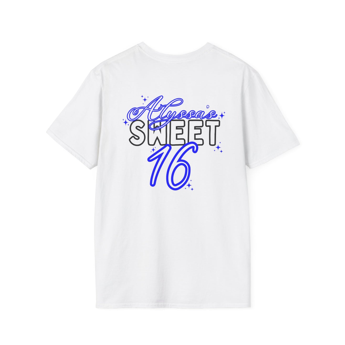 Alyssa's Sweet 16 Unisex T-Shirt- (Alyssa) Personalized