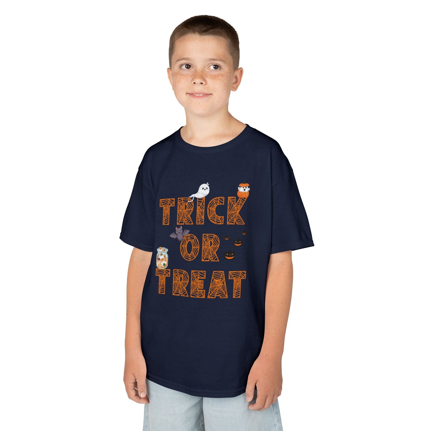 Trick or Treat Kids Tee, Halloween Shirt for Kids