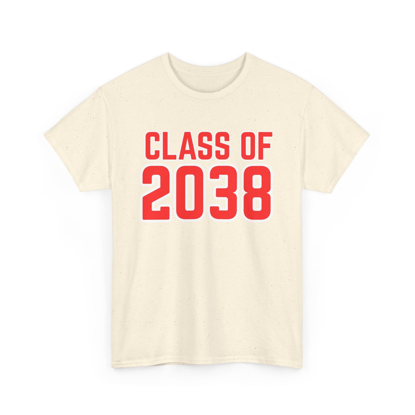 Class of 2038 Unisex Heavy Cotton Tee- Back to School- Grow With Me