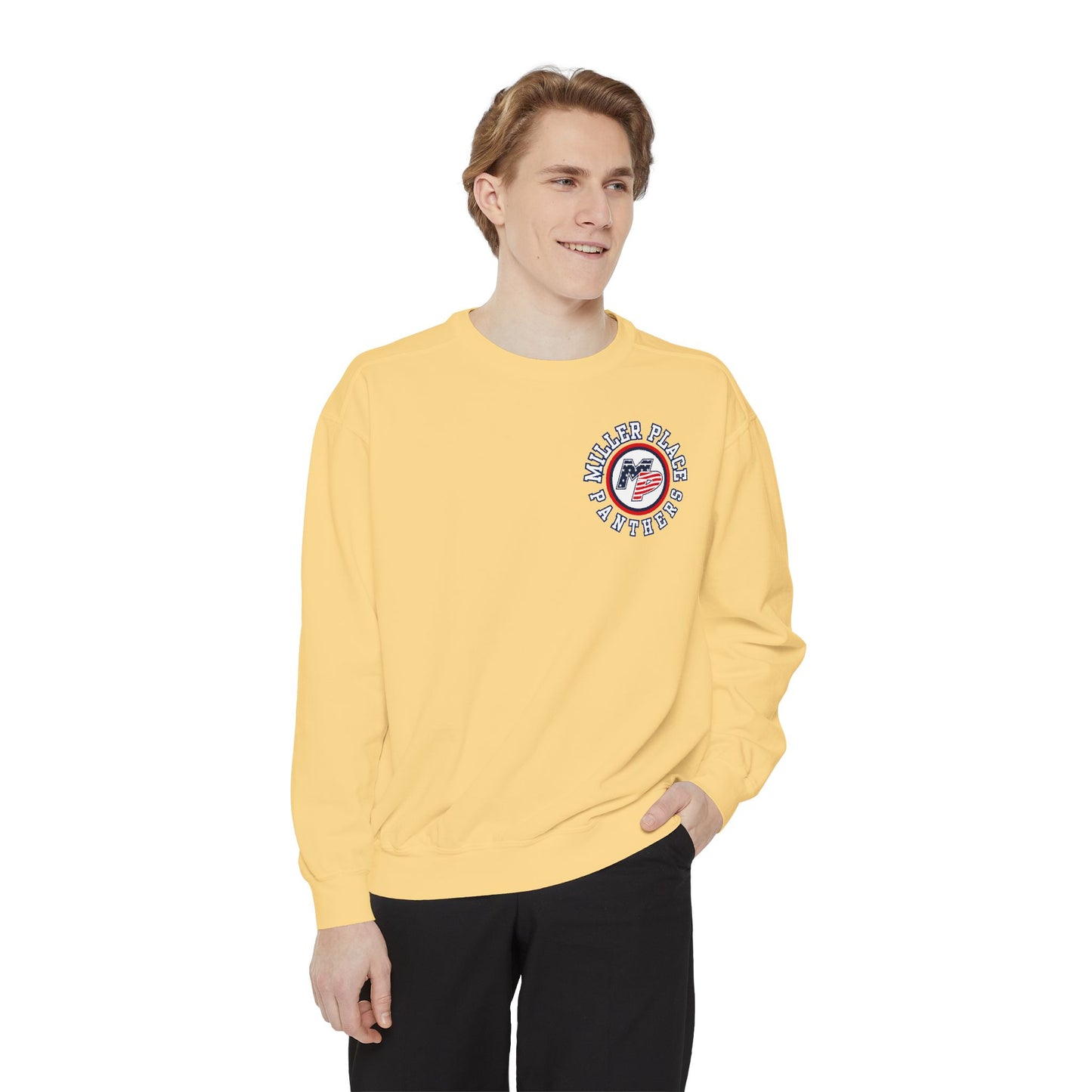 Miller Place Panthers- Unisex- Garment Dyed Sweatshirt