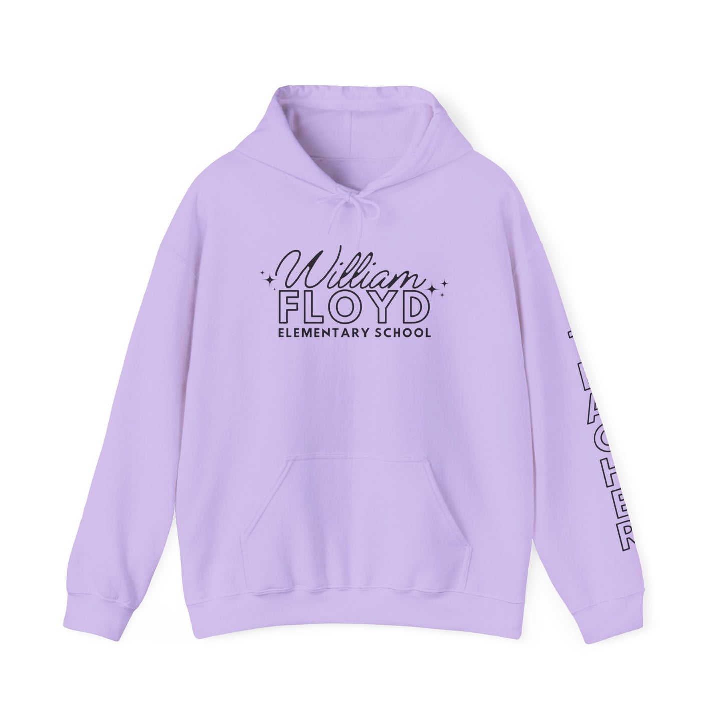 WFE Teacher Simple Design Hoodie w/ Teacher on Sleeve - Cozy Unisex Sweatshirt