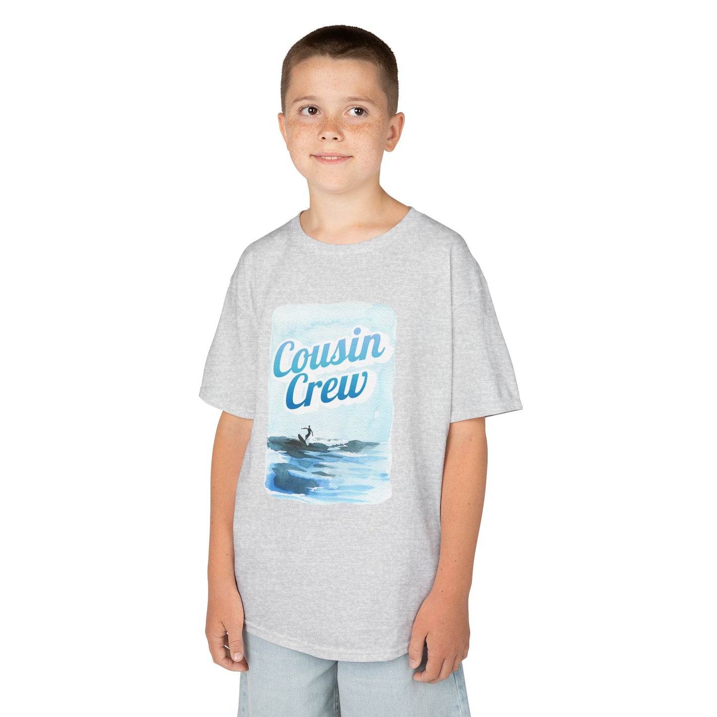 Cool Cousin Crew Kids Tee - Summer Fun, Family Gatherings, Beach Days, Mini Collection