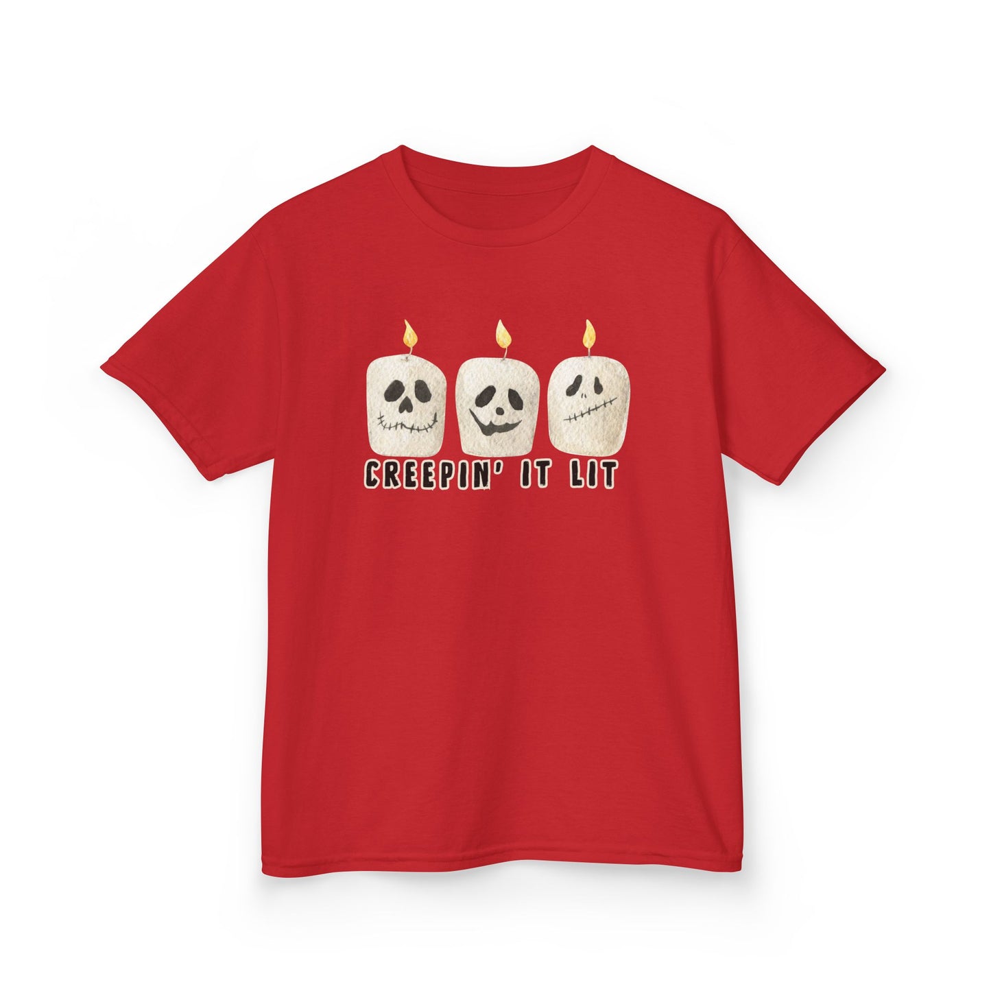 Creepin' It Lit Kids Tee, Halloween Shirt for Kids