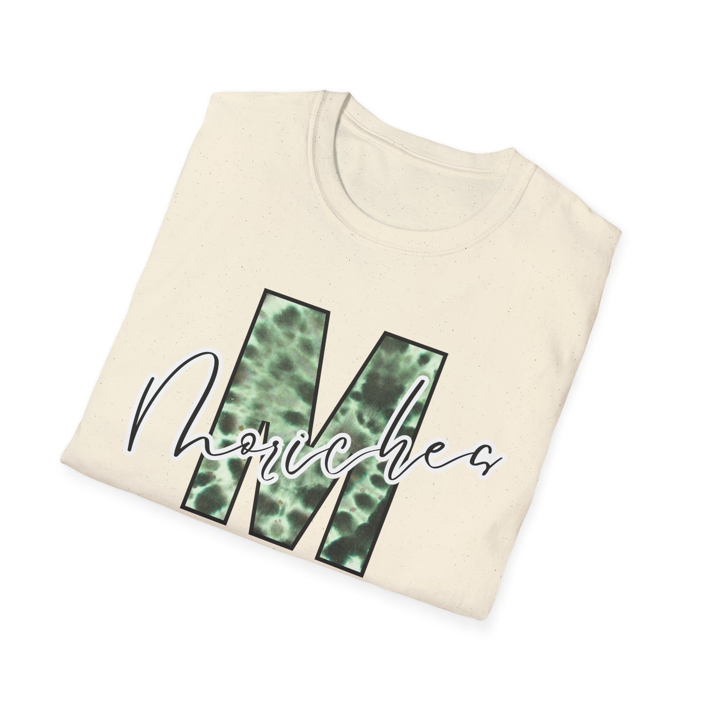 Tie Dye Moriches Stylish Unisex Softstyle T-Shirt with Moriches Design