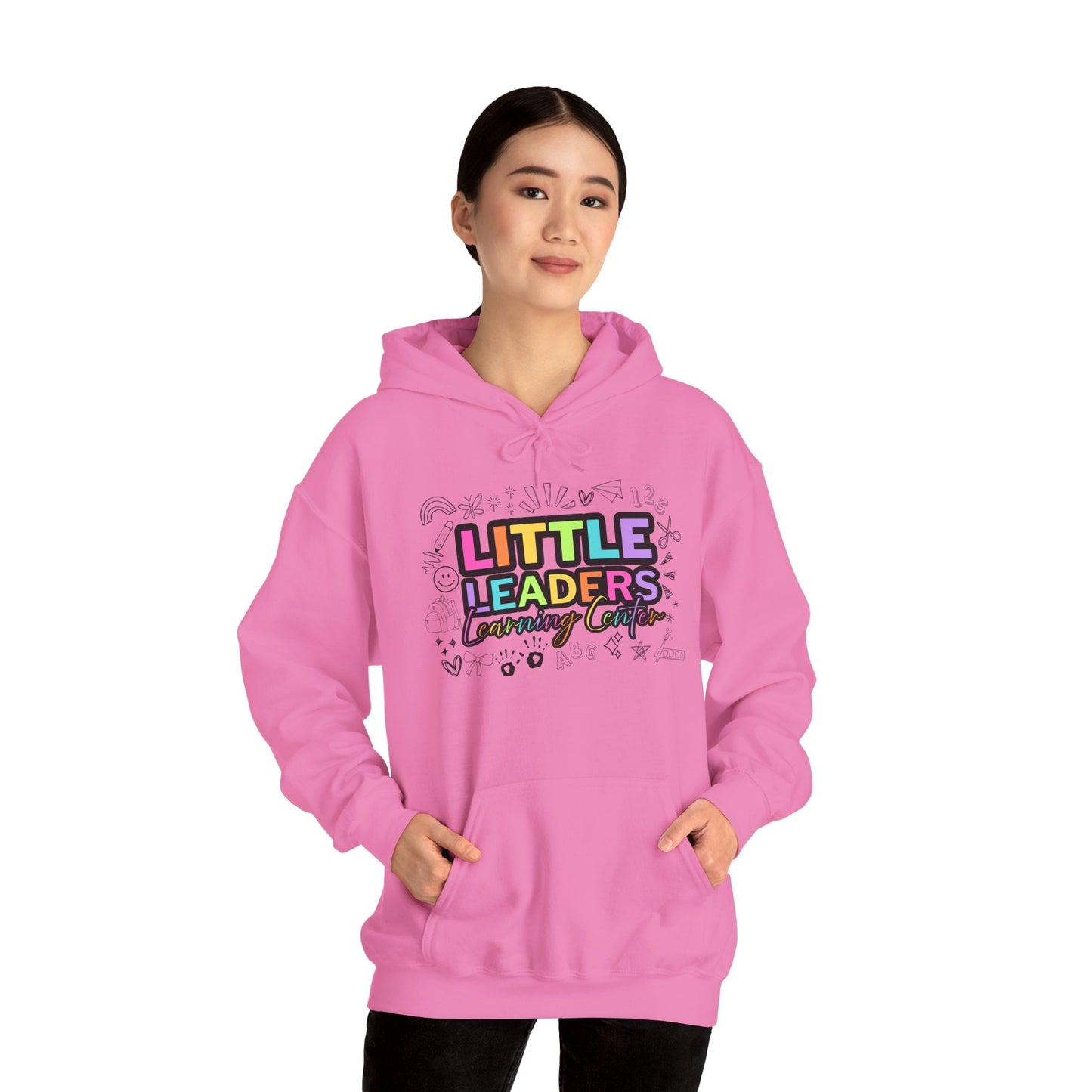 Little Leaders Doodle Design Hoodie - Cozy Unisex Sweatshirt