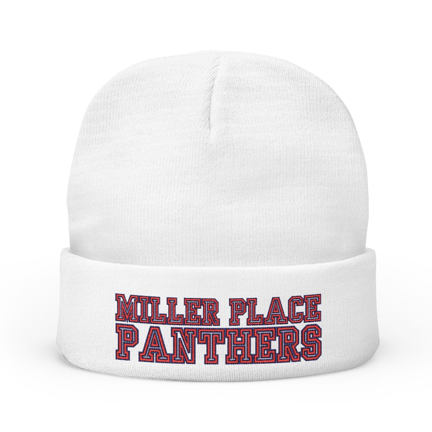 Miller Place Panthers Knit Beanie (Embroidery)