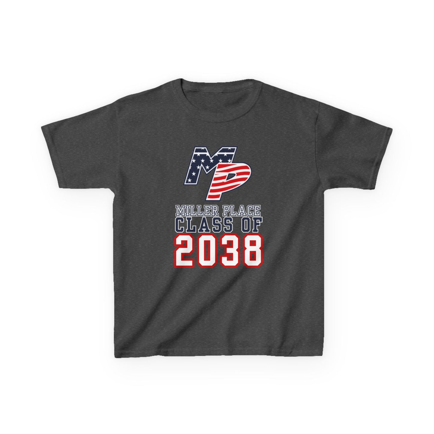 Miller Place Class of 2038 Kids Heavy Cotton Tee