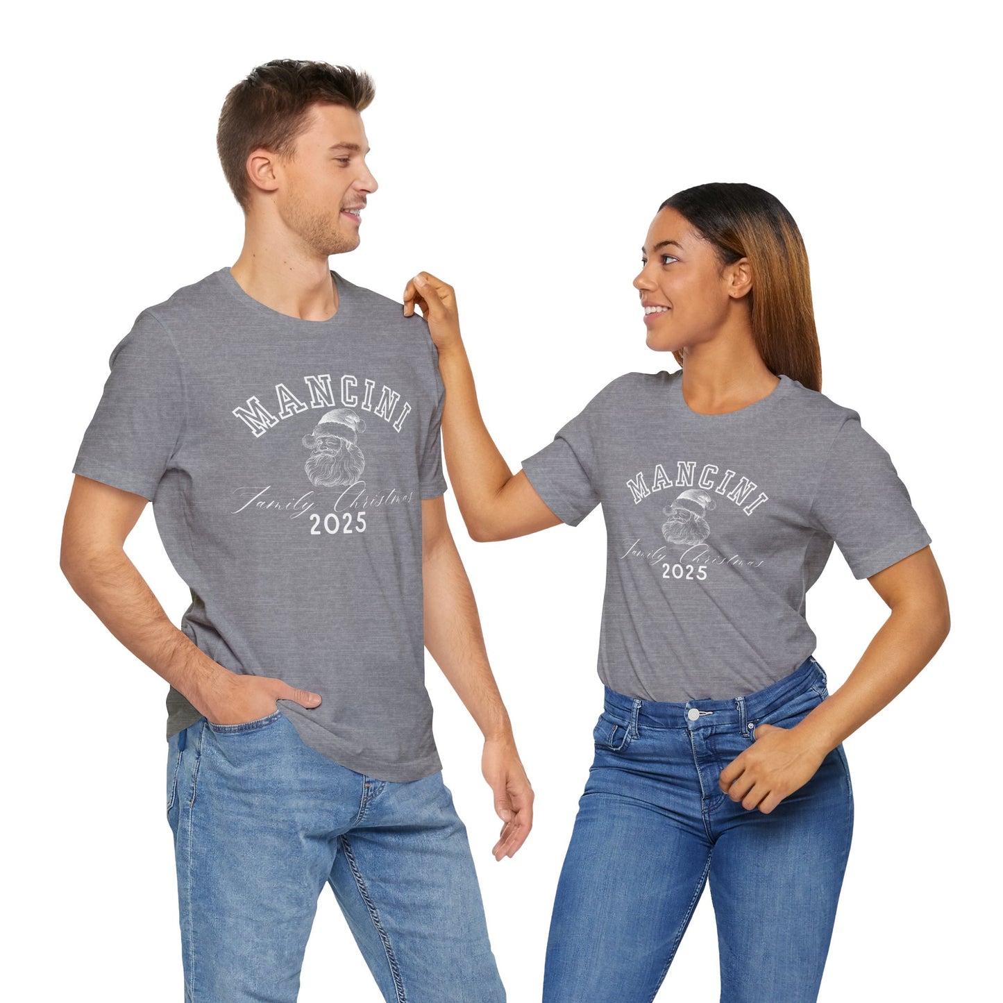 FAMILY CHRISTMAS- SANTA- Unisex Jersey Short Sleeve Tee